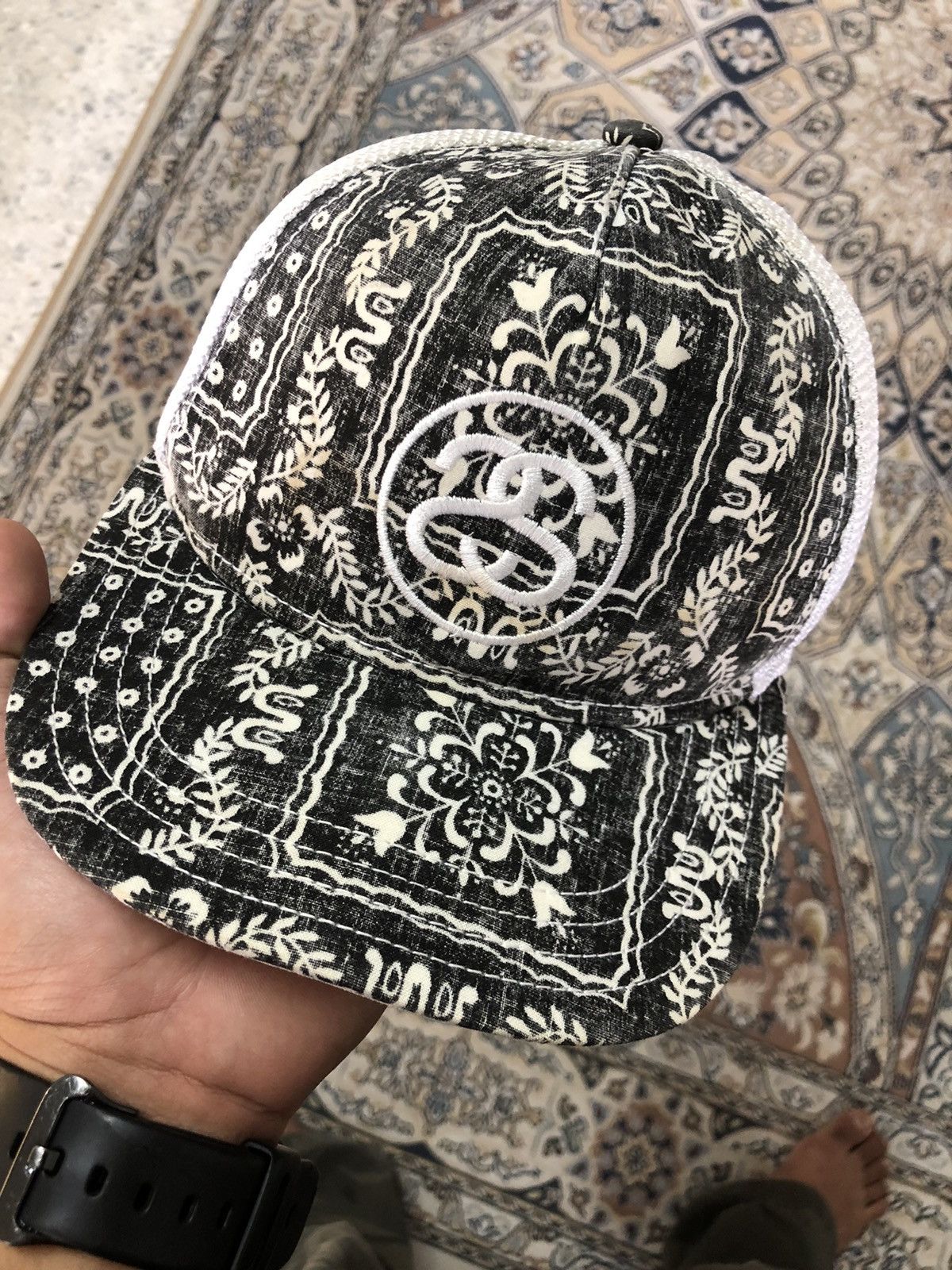 Stussy Rare❗️Vintage Stussy Double S Paisley Trucker Hats Size ONE SIZE - 14 Thumbnail