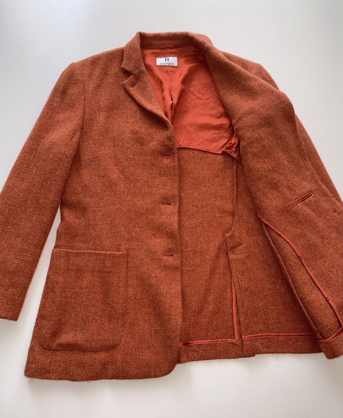 Aigner Aigner Wool Coats Size L / US 10 / IT 46 - 4 Thumbnail