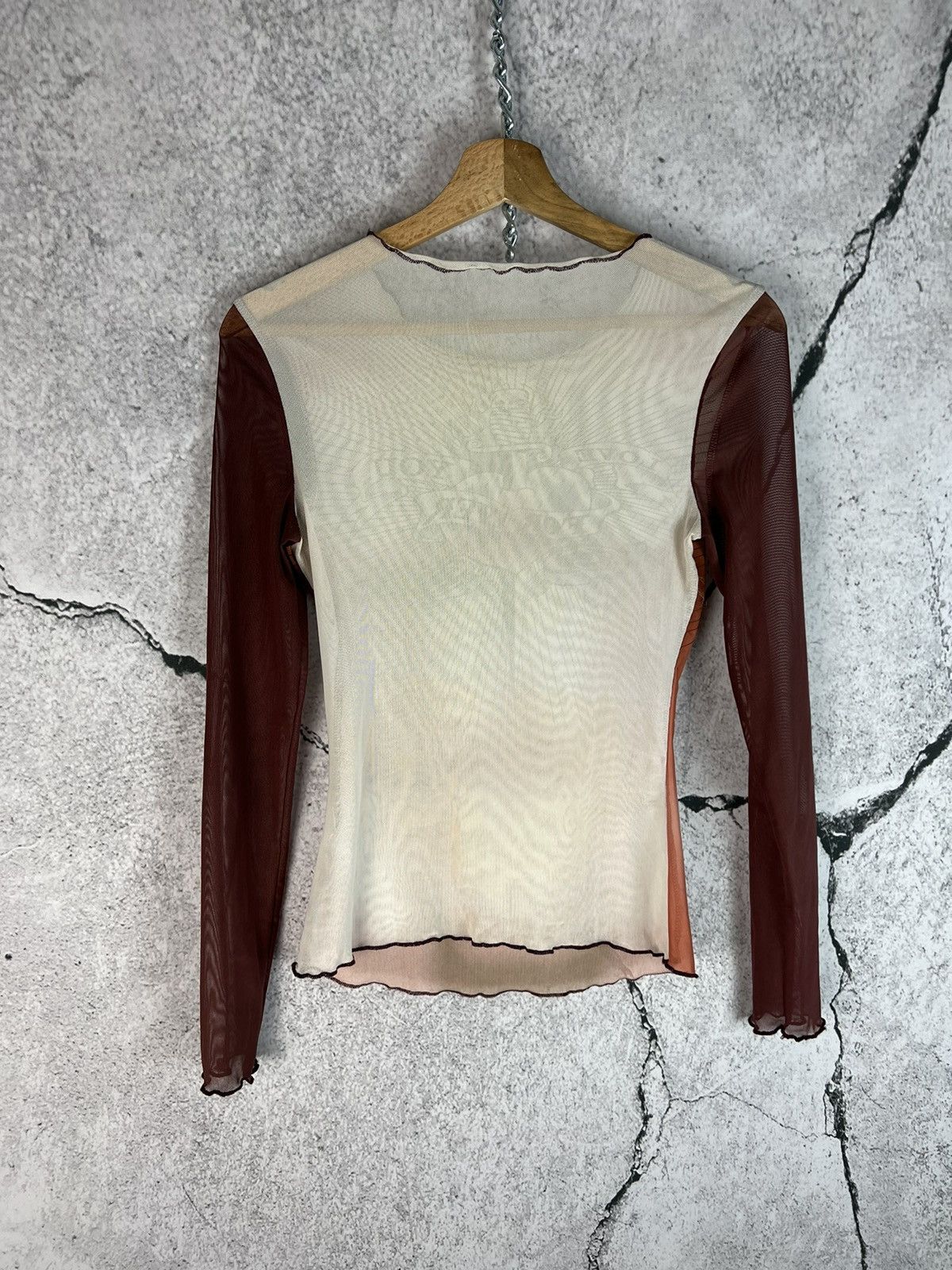 Japanese Brand Mesh Longsleeve like JPG Love you forever Size US XS / EU 42 / 0 - 2 Thumbnail