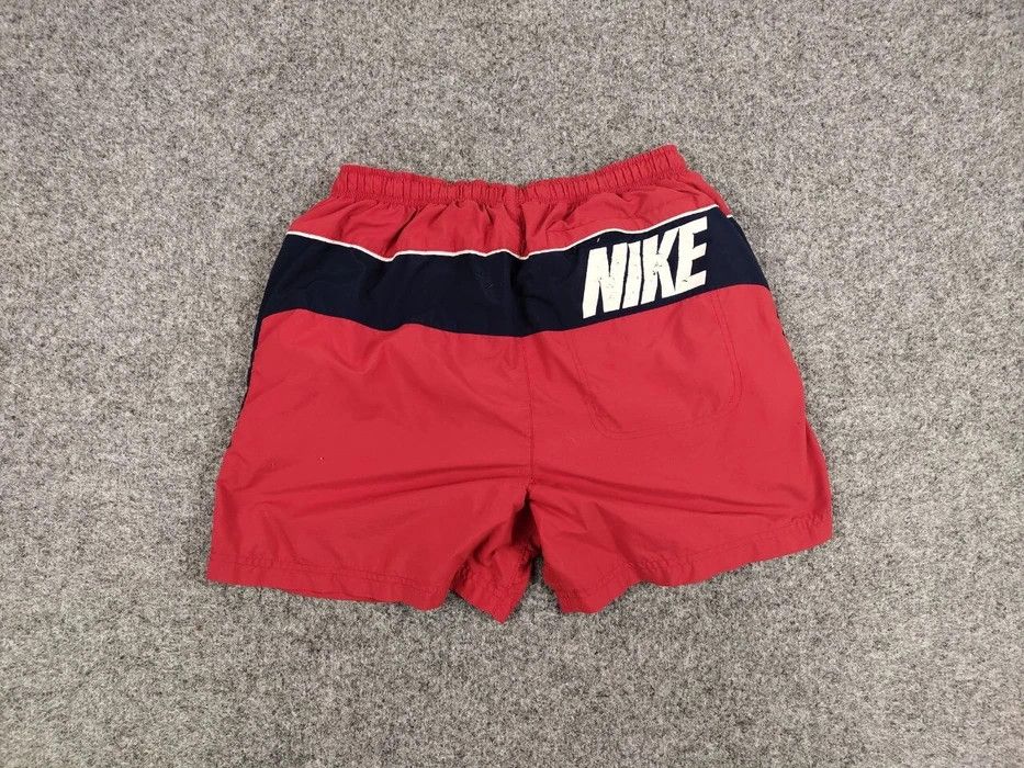 Nike × Vintage Vintage Nike Shorts Red Logo swoosh casual Y2K Streetwear Size US 34 / EU 50 - 4 Thumbnail