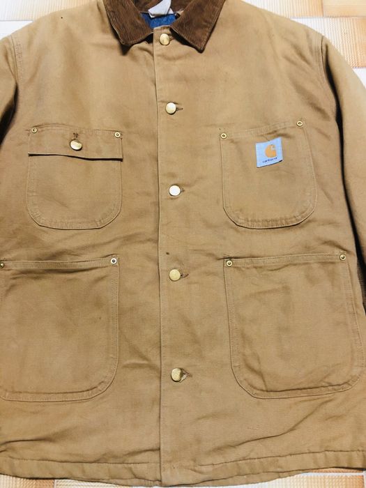 Vintage 70s Black Carhartt Detroit Jacket size XL UNITED GARMENT WORKERS  AMERICA