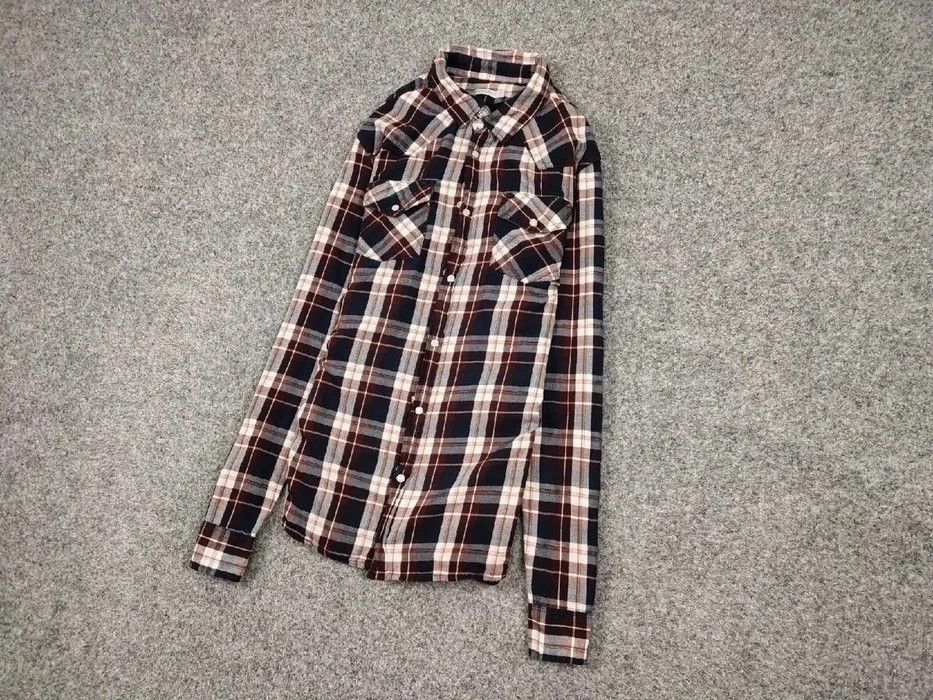 Flannel Vintage Flannel Shirt Checkered Travis Scott Style Size US L / EU 52-54 / 3 - 6 Thumbnail