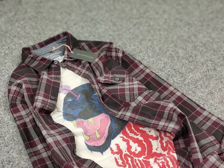 Flannel Vintage Flannel Shirt Travis Scott Style Size US M / EU 48-50 / 2 - 7 Thumbnail