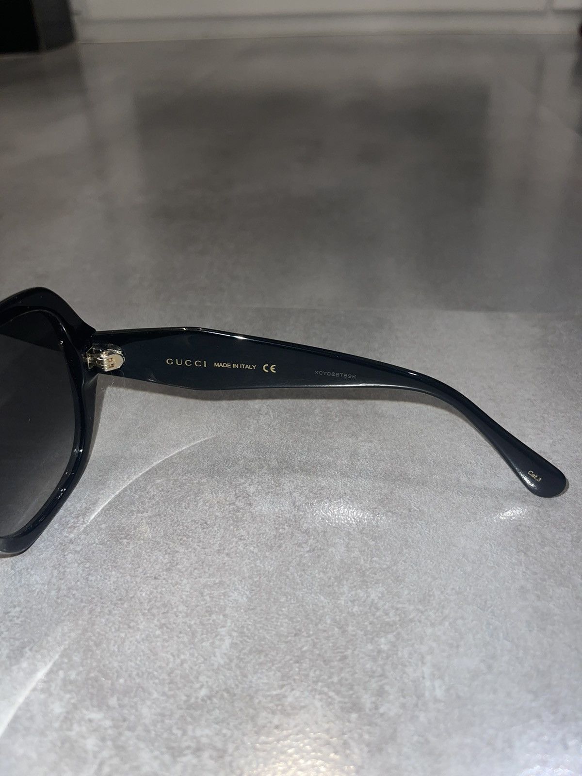 Gucci Gucci GG0796S "GG' Logo Black Sunglasses Size ONE SIZE - 8 Thumbnail