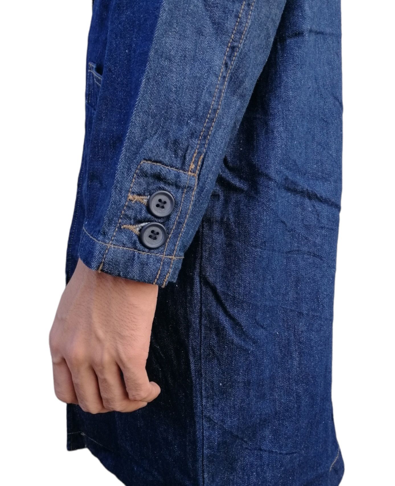 Japanese Brand Vintage Japanese Brand w closet Denim Duster Jacket Size US S / EU 44-46 / 1 - 6 Thumbnail