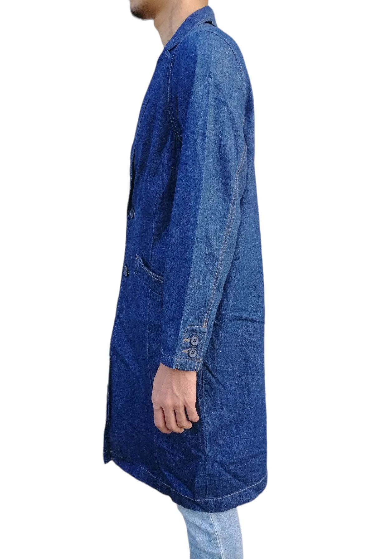 Japanese Brand Vintage Japanese Brand w closet Denim Duster Jacket Size US S / EU 44-46 / 1 - 5 Thumbnail