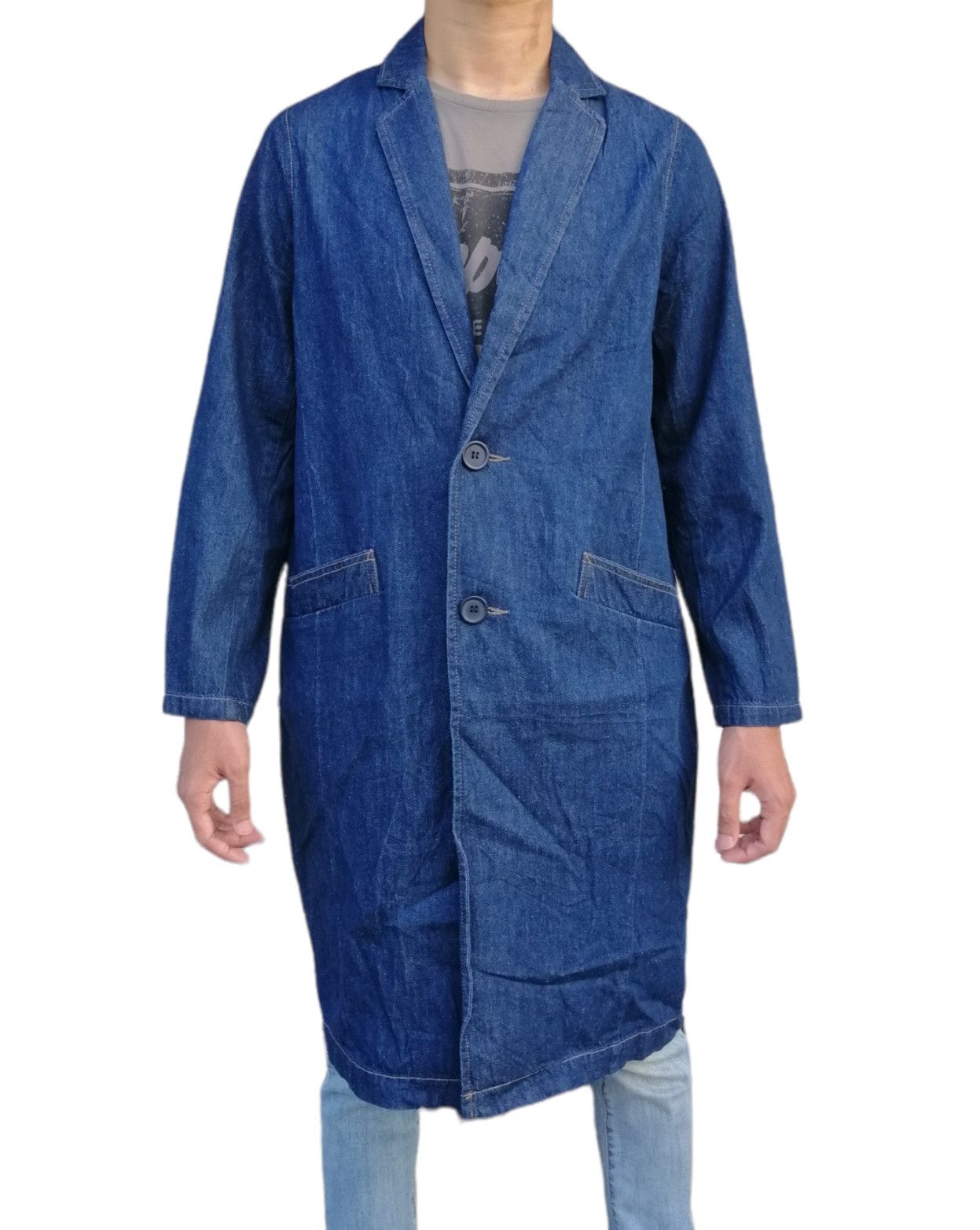 Japanese Brand Vintage Japanese Brand w closet Denim Duster Jacket Size US S / EU 44-46 / 1 - 3 Thumbnail