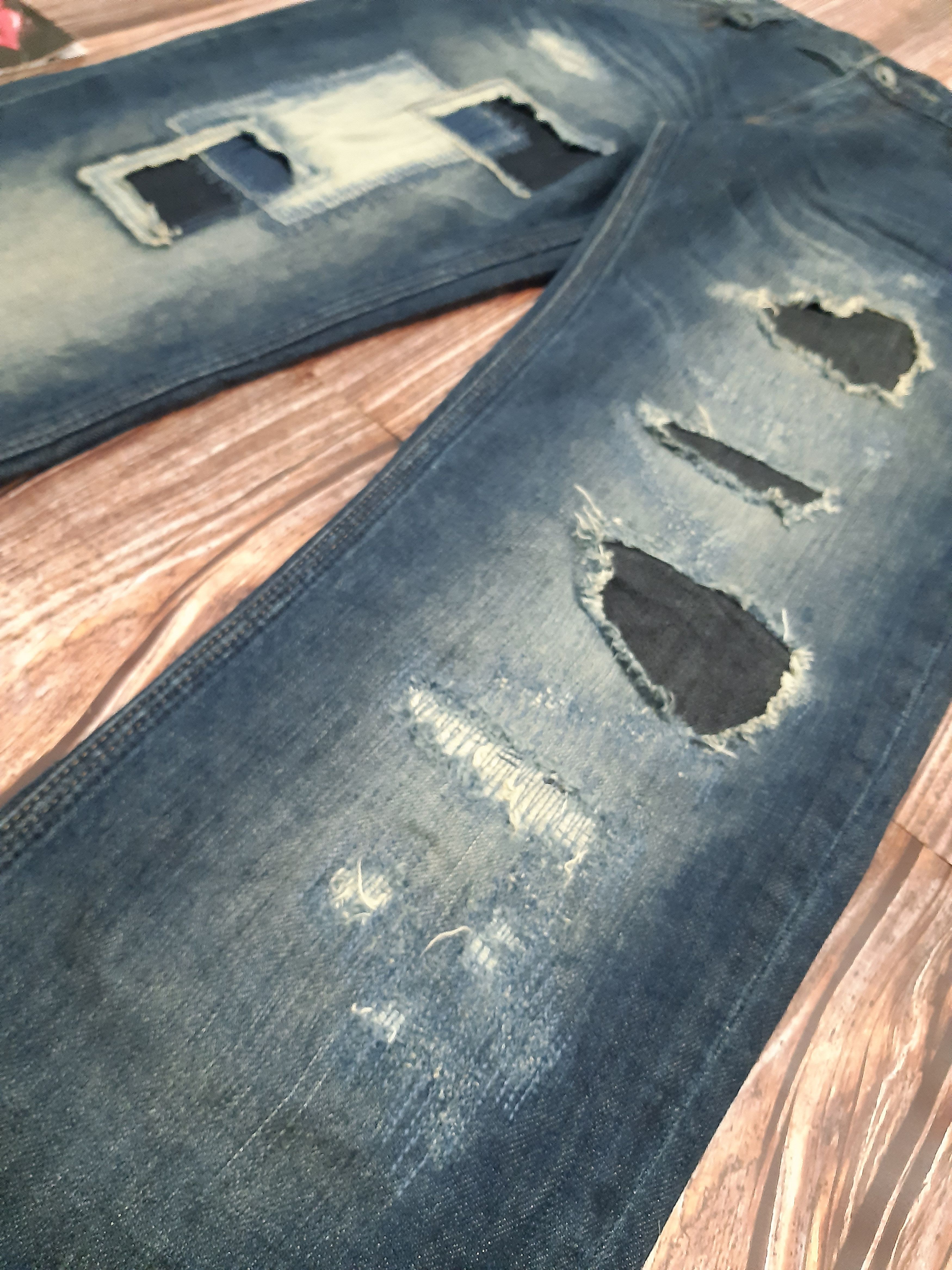 Japanese Brand × Vintage Japanese Jeans Patchworks NCFM Vintage Size US 34 / EU 50 - 2 Thumbnail