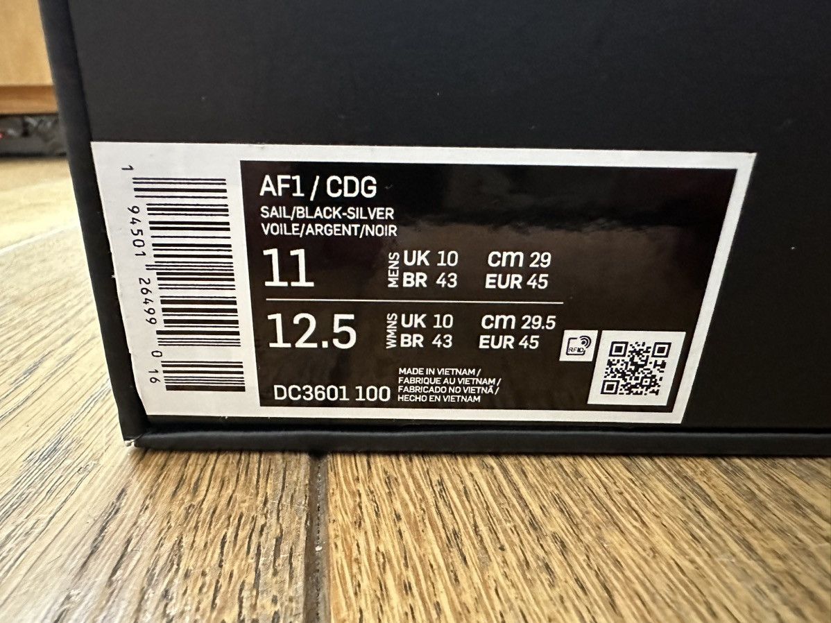 Comme des Garcons Nike X CDG AF1 Size US 11 / EU 44 - 9 Thumbnail