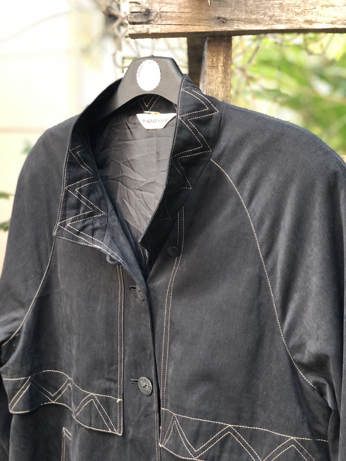 Japanese Brand Vintage 80's Marylester Women Long Blouse Jacket Size M / US 6-8 / IT 42-44 - 2 Thumbnail