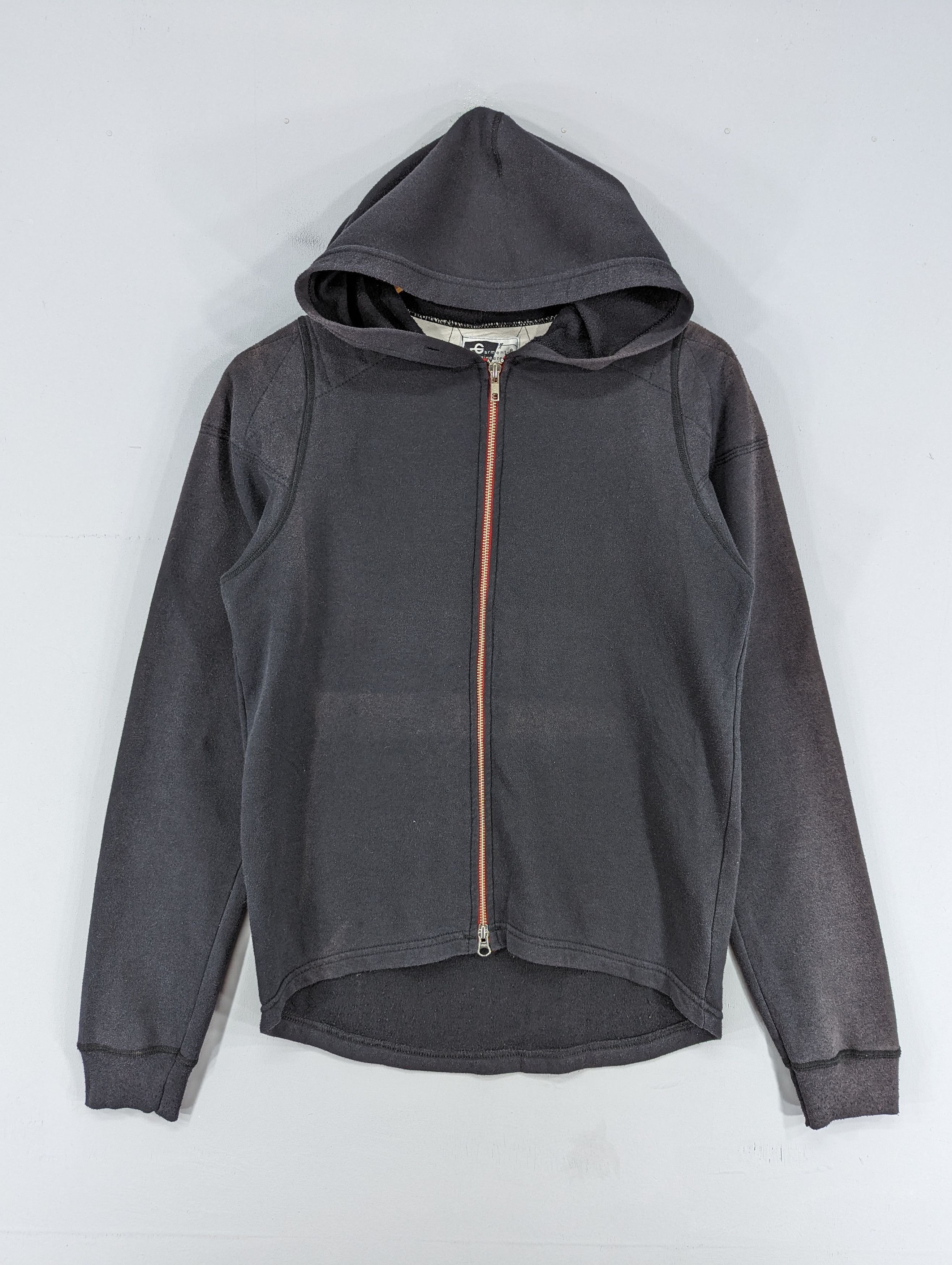 image of Engineered Garments Distressed Hoodie Zipper, Men's (Size Small)