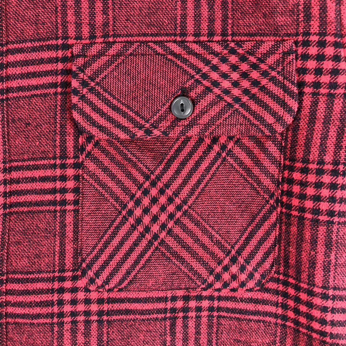 Flannel × GU Flannel Single Pocket Sherpa Lining Cat Eye Button up by GU Size US S / EU 44-46 / 1 - 8 Thumbnail