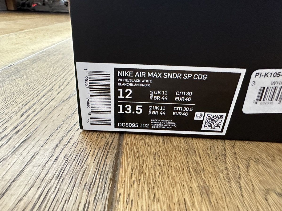 Comme des Garcons Nike X CDG air max sunder Size US 12 / EU 45 - 9 Thumbnail