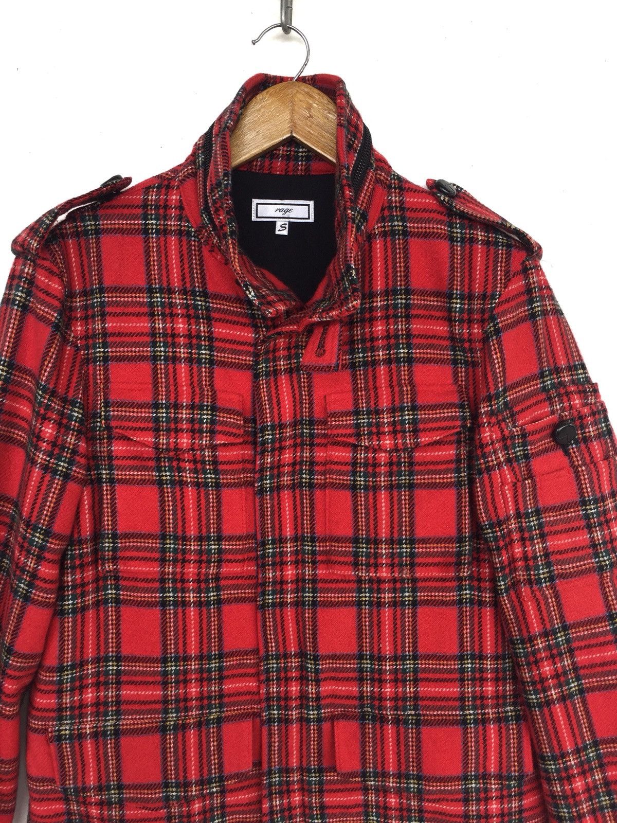 Tornado Mart Rage 🇯🇵 Bondage Plaid Multi Pocket Tactical Jacket Size US M / EU 48-50 / 2 - 2 Thumbnail