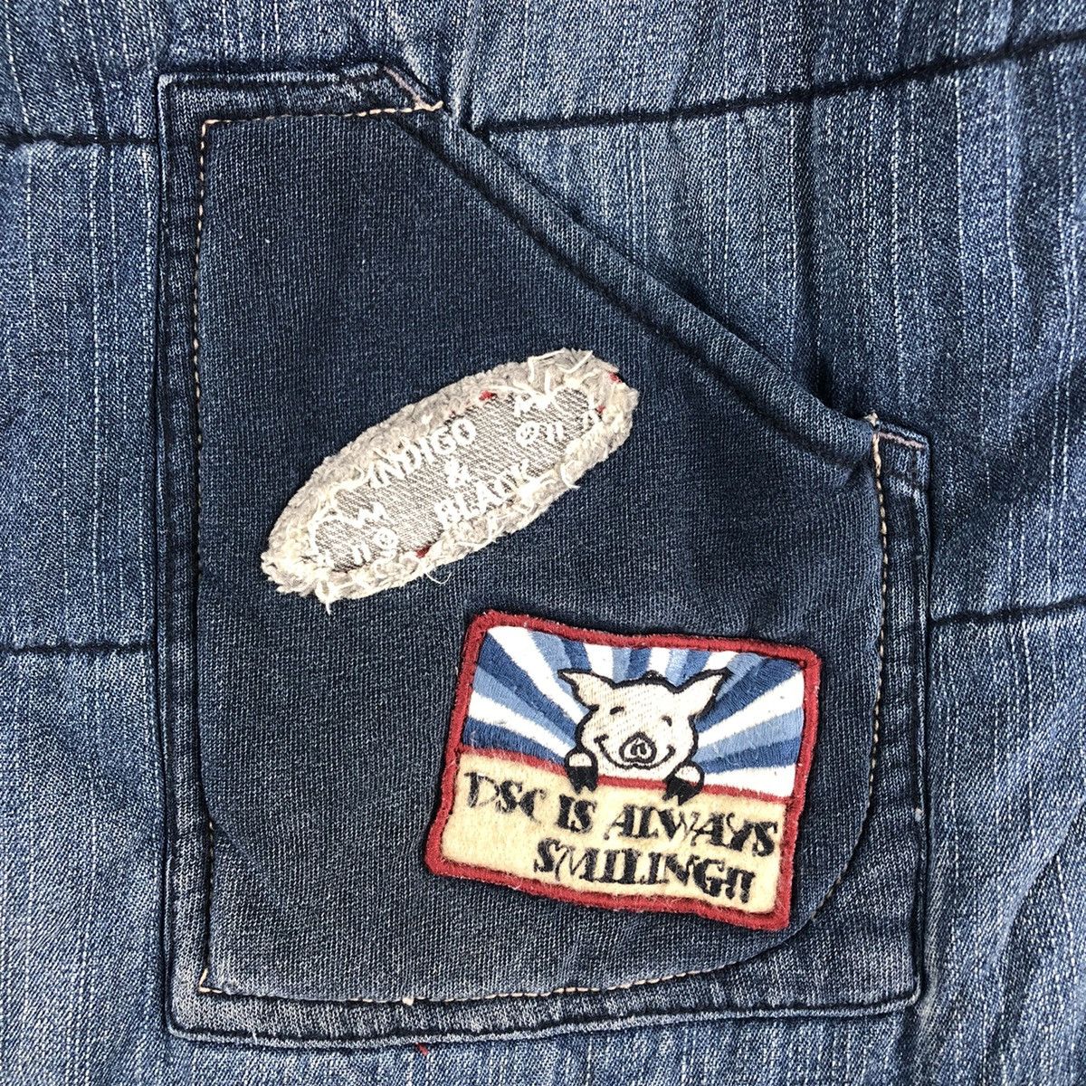 Vintage Vintage 90's Puffer Vest Hoodie Patches by DS Club Size US L / EU 52-54 / 3 - 5 Thumbnail