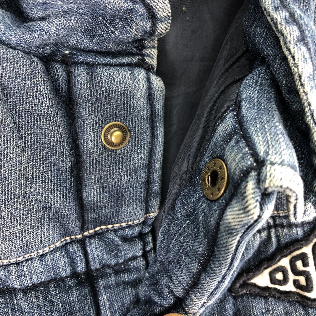Vintage Vintage 90's Puffer Vest Hoodie Patches by DS Club Size US L / EU 52-54 / 3 - 6 Thumbnail