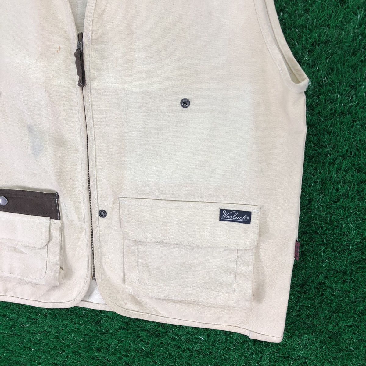 Woolrich Woolen Mills Vintage Woolrich Rugged Outdoorwear Vest Duck Canvas Size US L / EU 52-54 / 3 - 3 Thumbnail