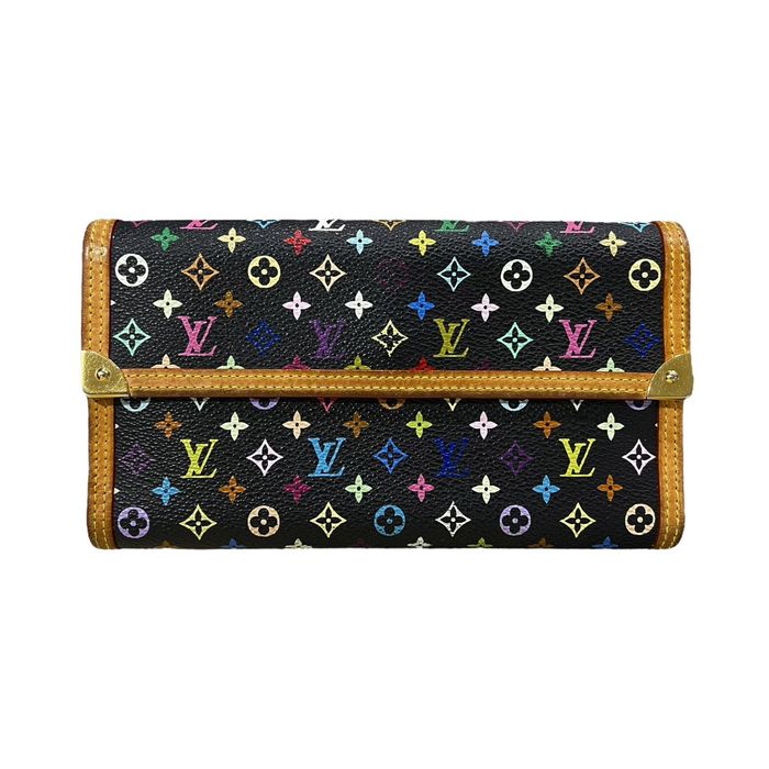 Louis Vuitton, Bags, Louis Vuitton Takashi Murakami Multicolor Monogram  Long Wallet Vintage Preowned