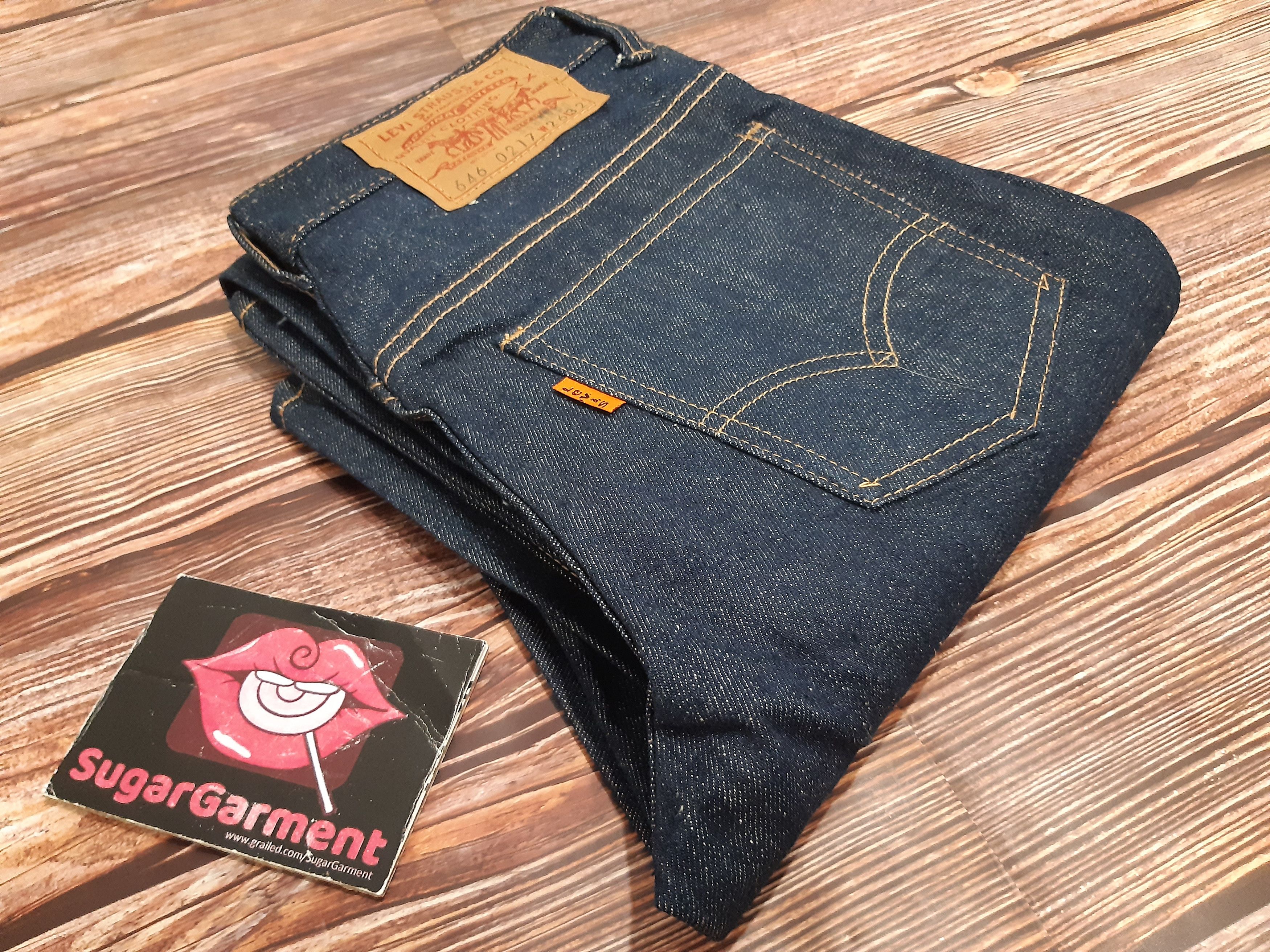 Levi's × Vintage Levis 646 Jeans Flare Bell Bottom Bootcut Orange Tab Size US 27 - 10 Thumbnail
