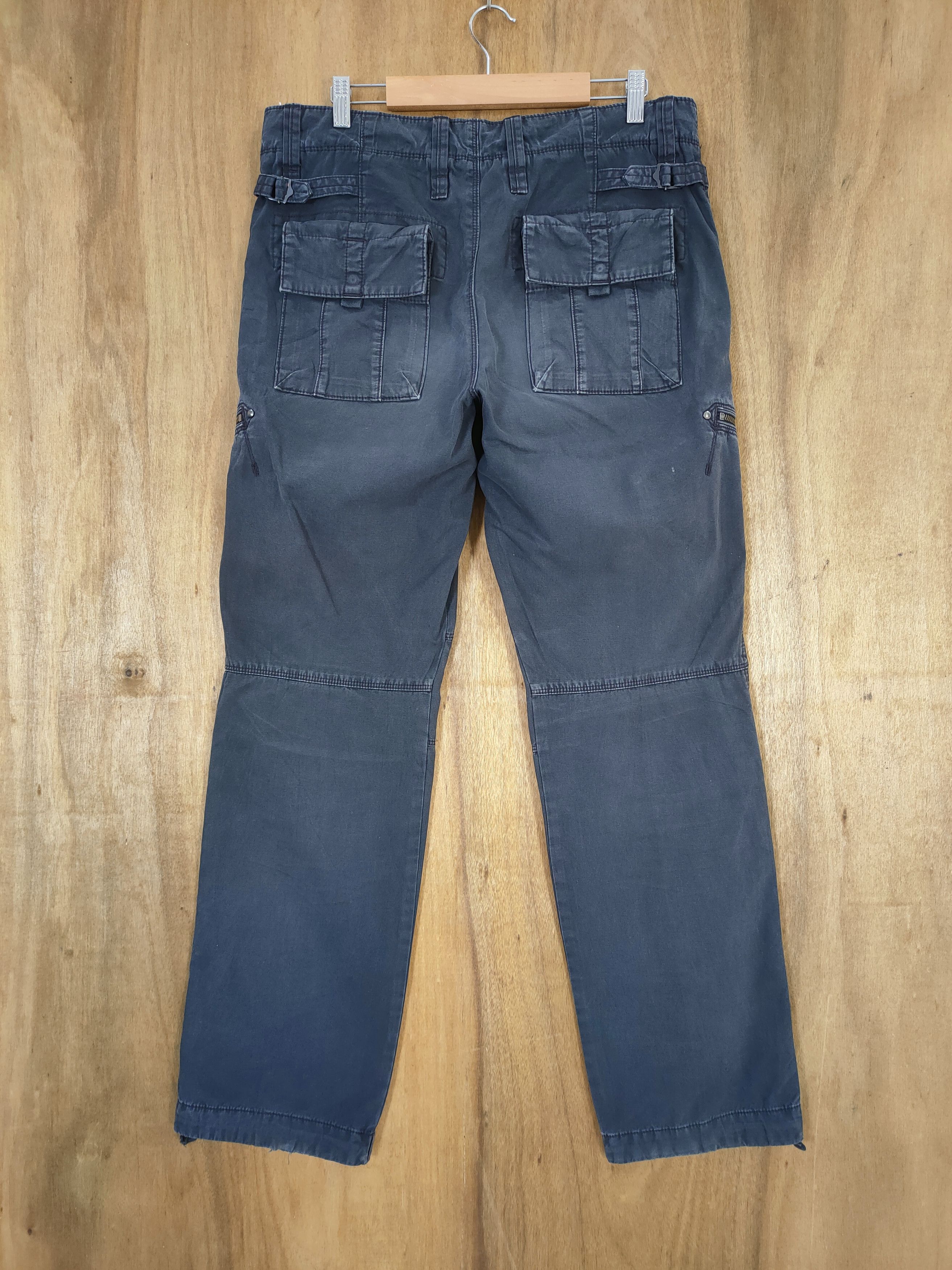 Japanese Brand VINTAGE JAPANESE FADED BLACK CARGO PANTS Size US 34 / EU 50 - 2 Thumbnail