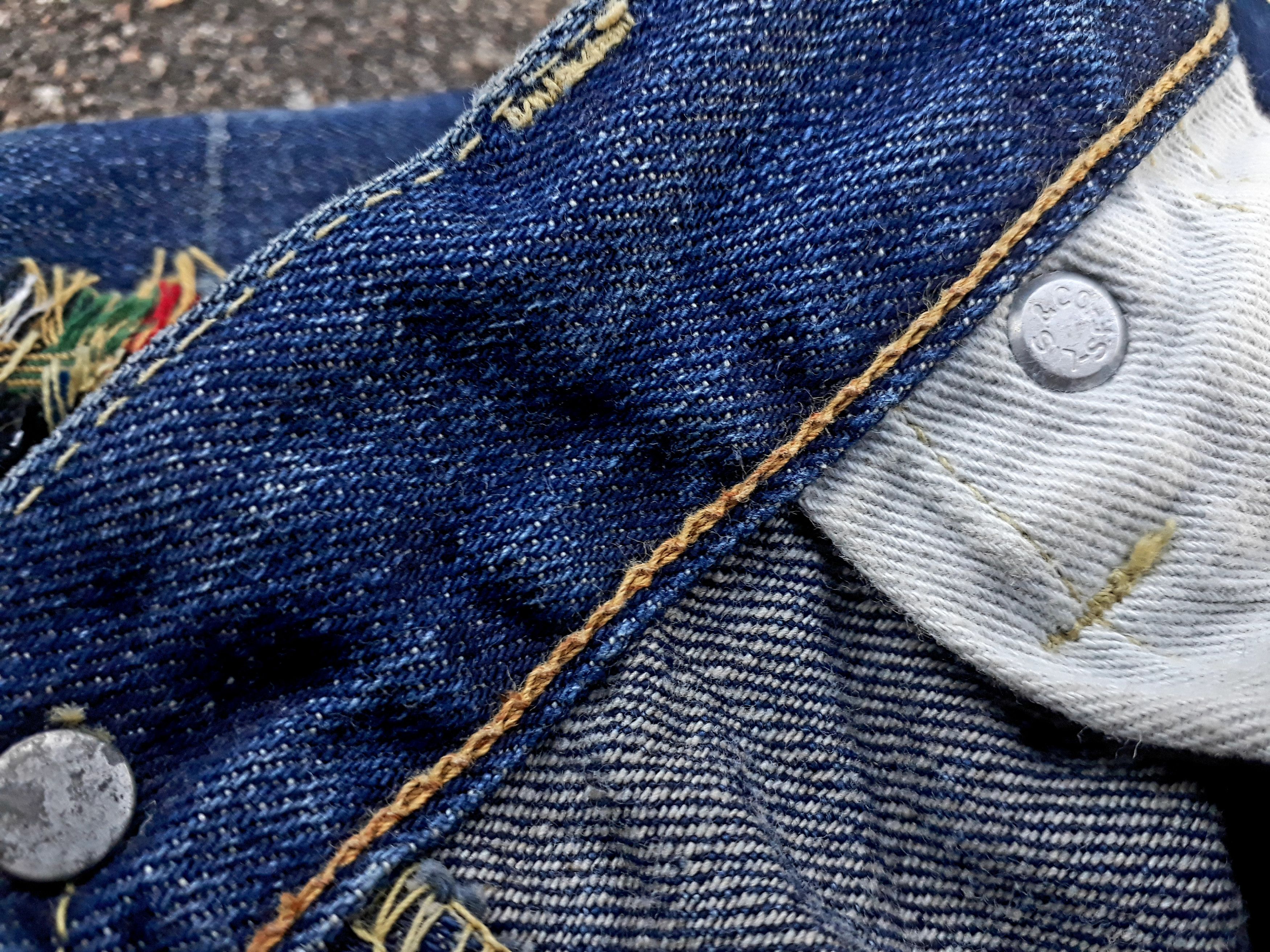 Levi's × Vintage Levis 501 jeans Selvedge BE Patchwork Vintage Size US 30 / EU 46 - 10 Thumbnail