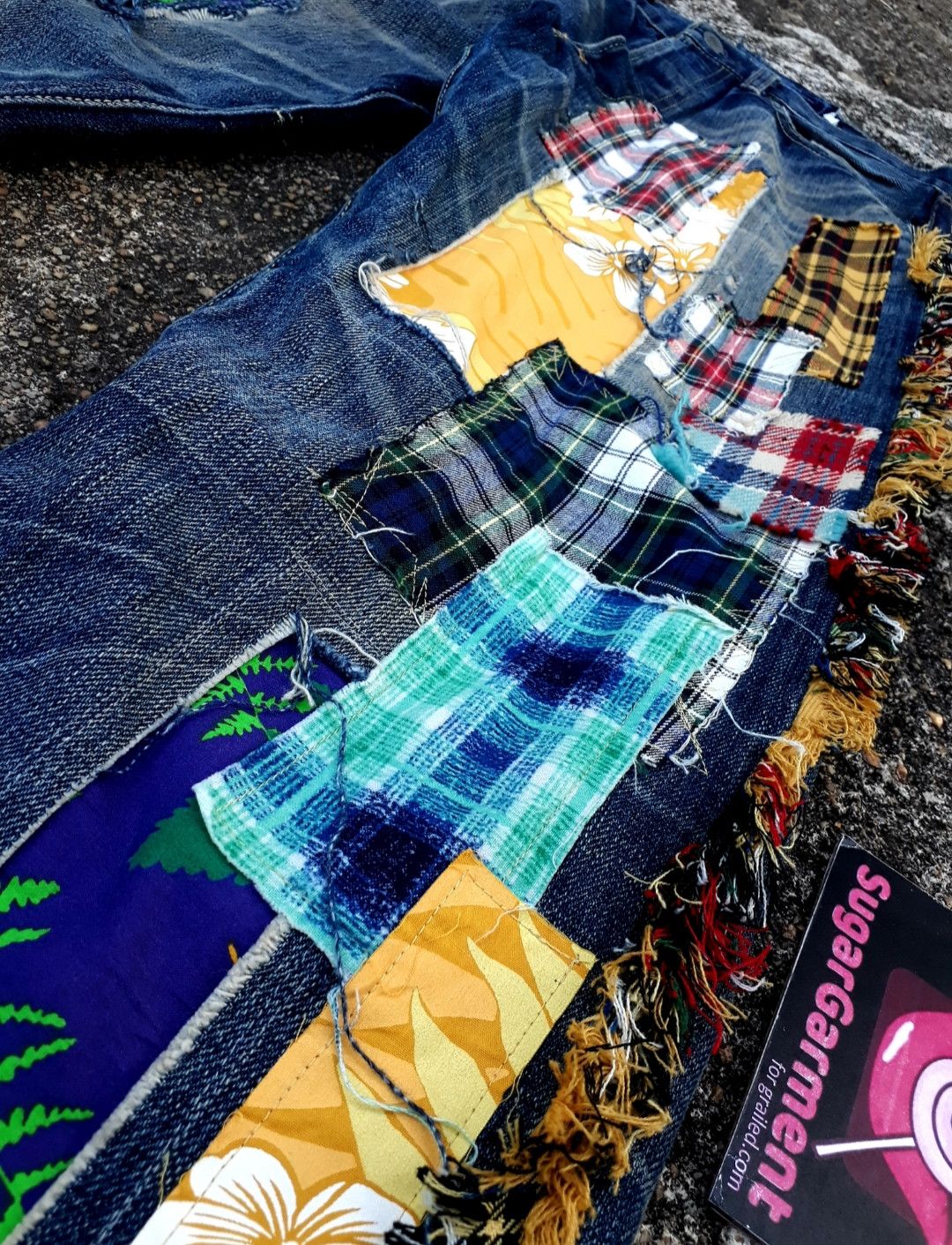 Levi's × Vintage Levis 501 jeans Selvedge BE Patchwork Vintage Size US 30 / EU 46 - 5 Thumbnail