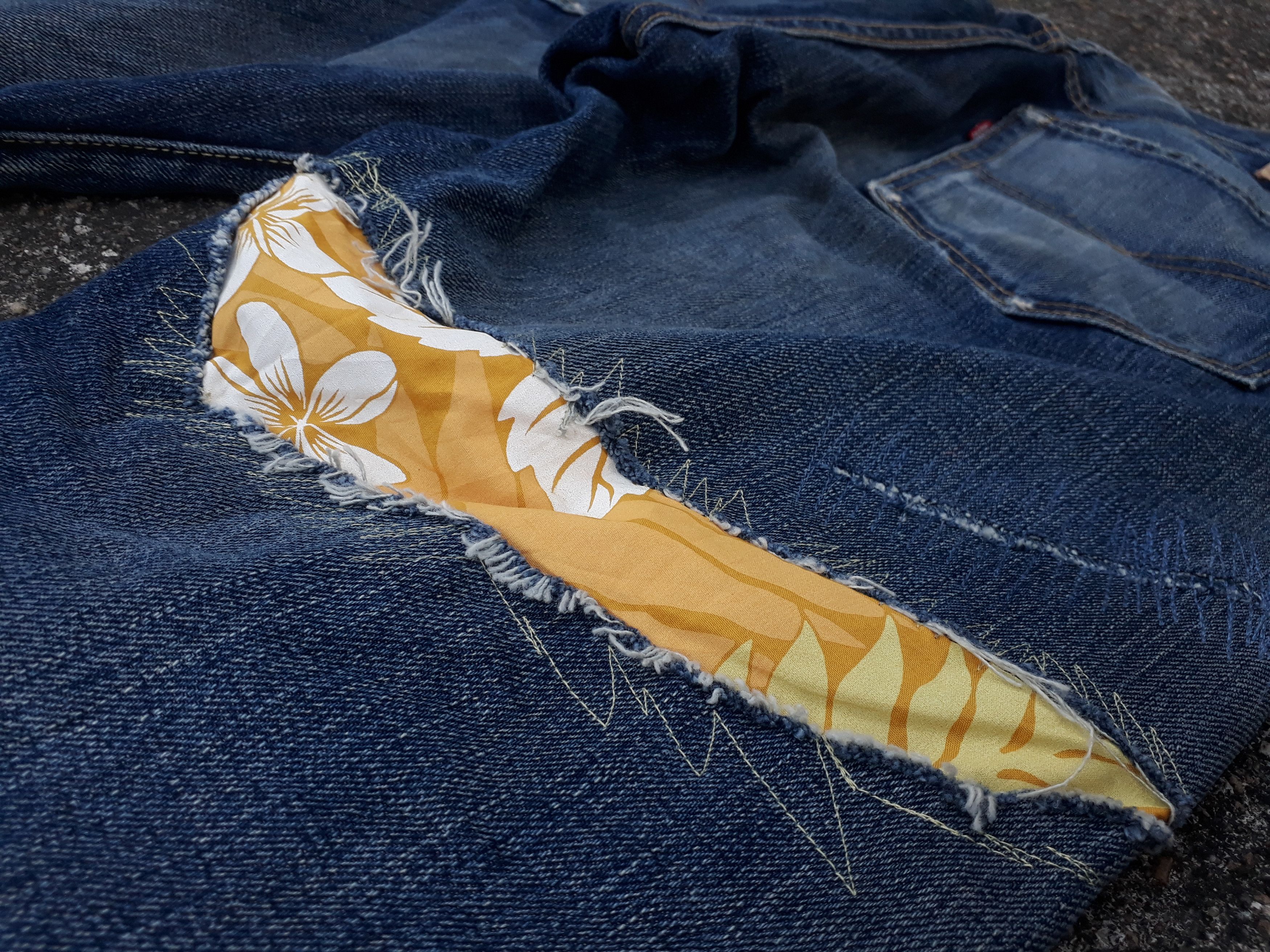 Levi's × Vintage Levis 501 jeans Selvedge BE Patchwork Vintage Size US 30 / EU 46 - 13 Thumbnail