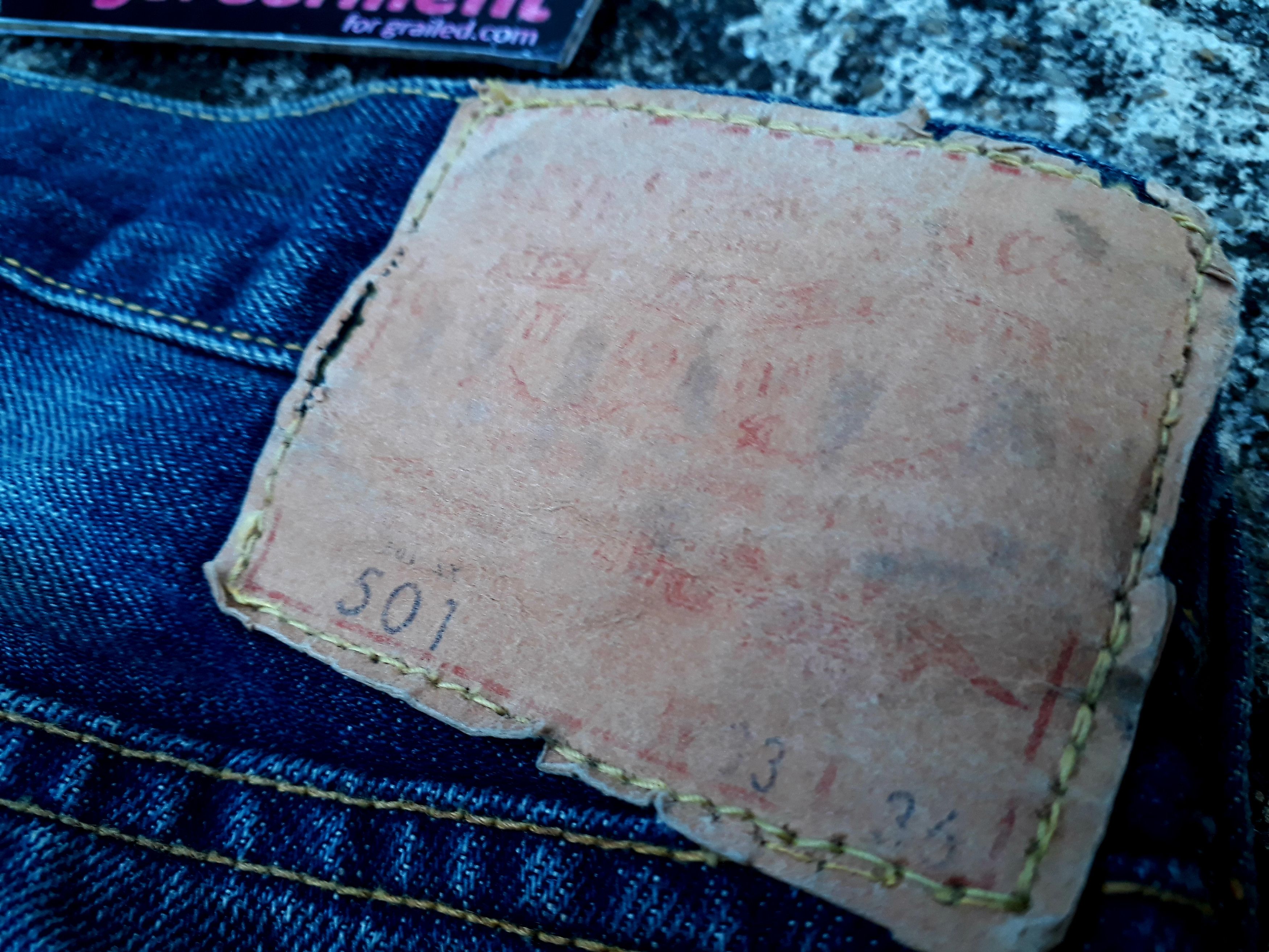 Levi's × Vintage Levis 501 jeans Selvedge BE Patchwork Vintage Size US 30 / EU 46 - 8 Thumbnail