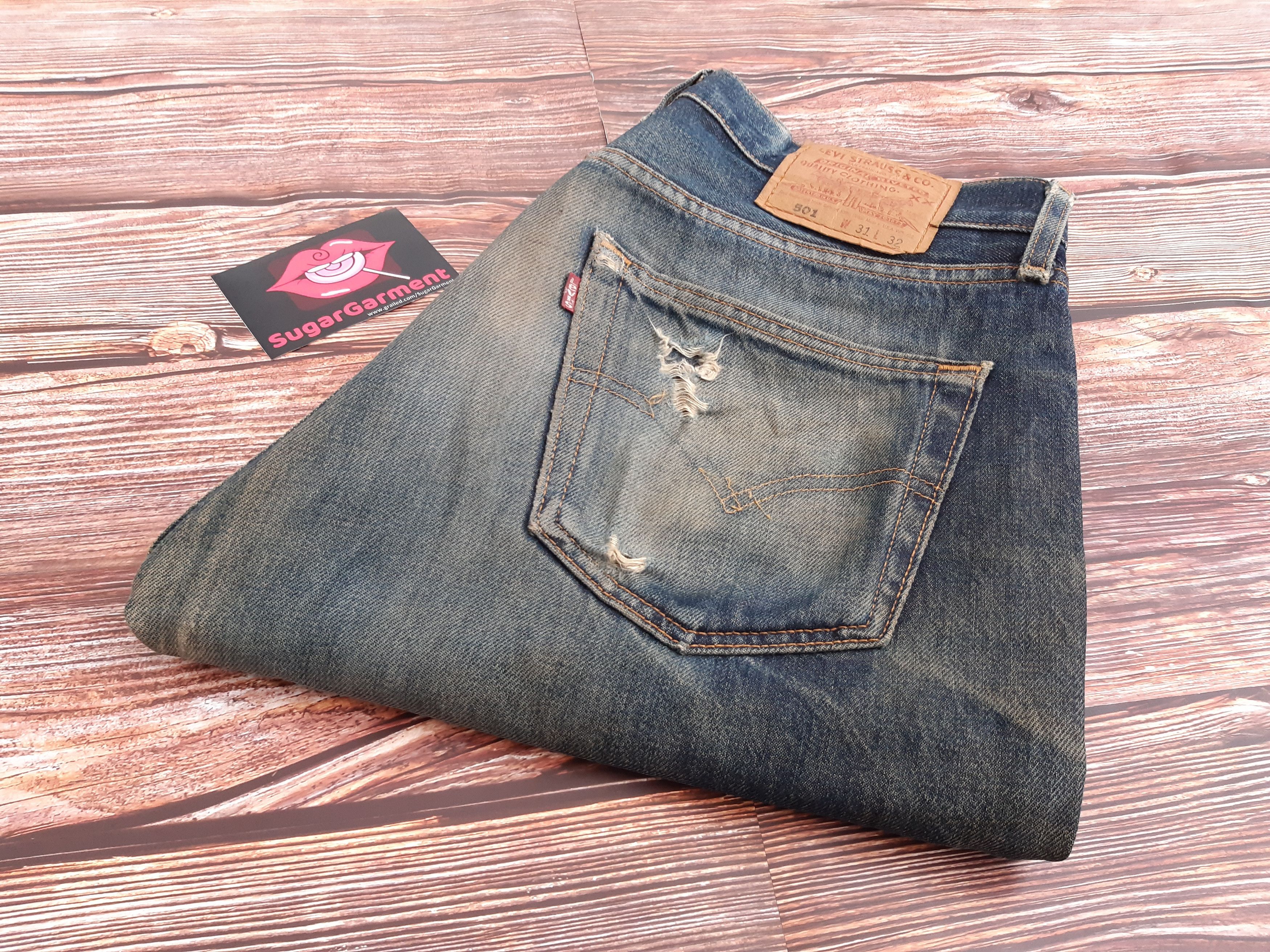 Levi's LEVIS 501 Jeans RUSTY Distressed Size US 32 / EU 48 - 17 Thumbnail