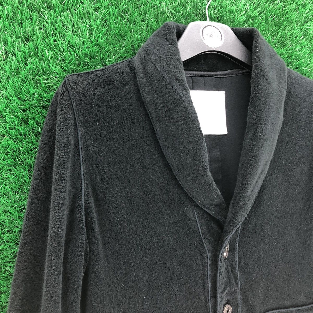 Japanese Brand Japanese Designer Shawl Collar Cardigan by Oquruma CO, LTD Size US S / EU 44-46 / 1 - 2 Thumbnail