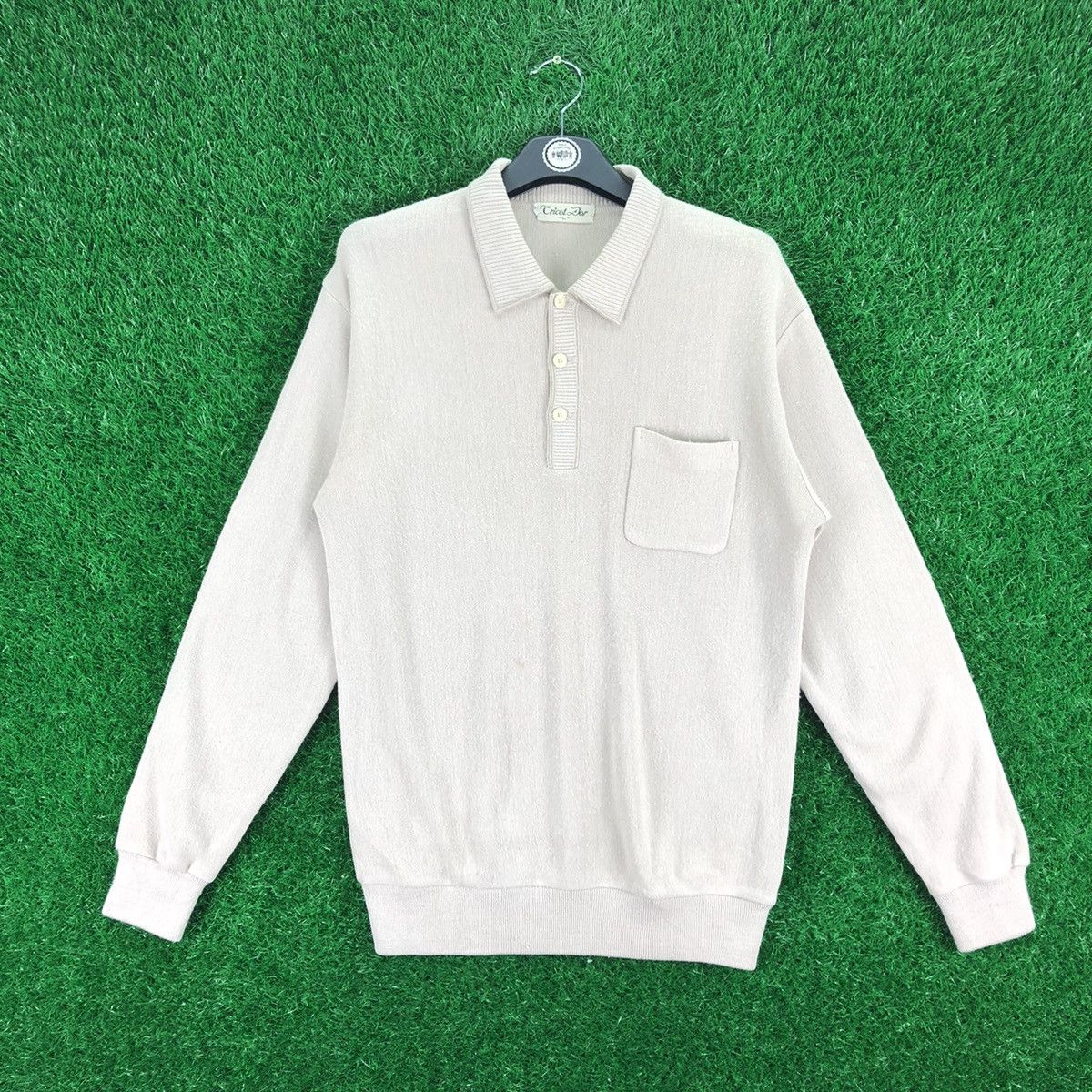 Japanese Brand Vintage 90's Knit Polo Shirt Single Pocket by Tricot Dor Size US S / EU 44-46 / 1 - 1 Thumbnail