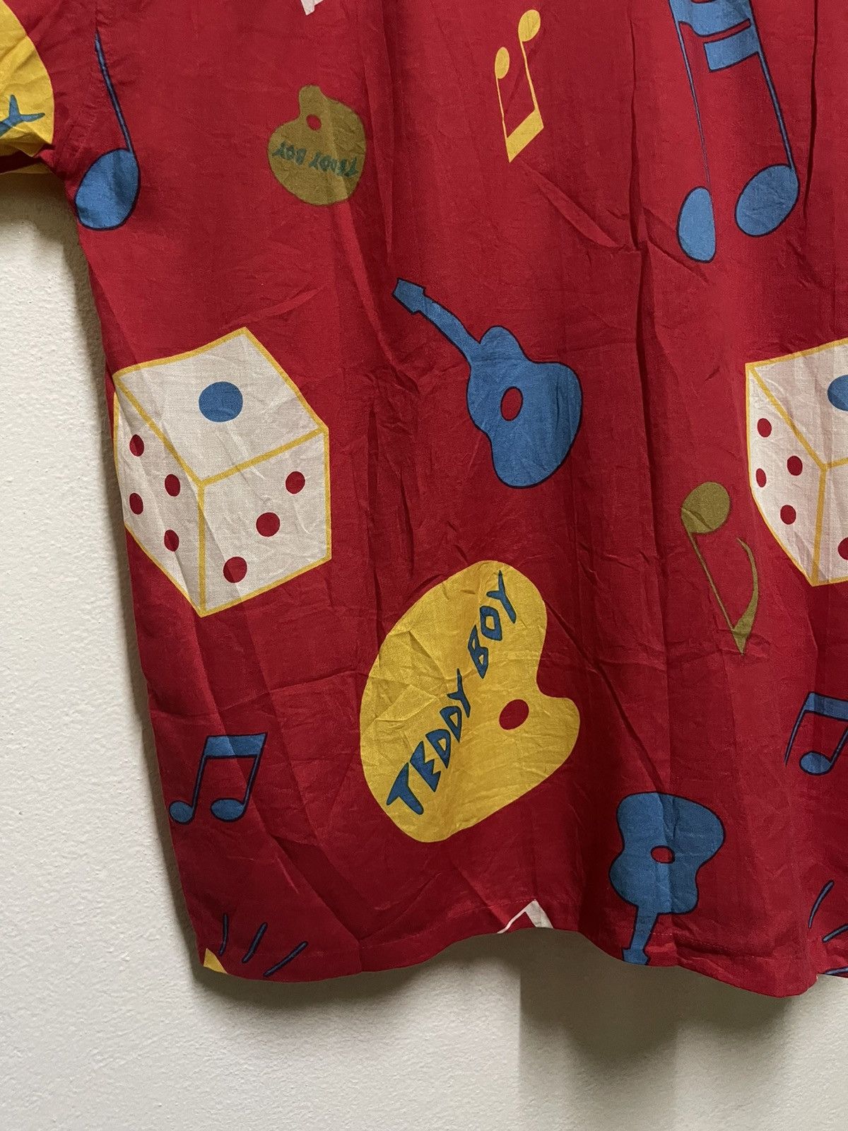 Japanese Brand × Vintage Magdalen Homme Rare Printed Teddy Boy Rayon Size US L / EU 52-54 / 3 - 10 Thumbnail