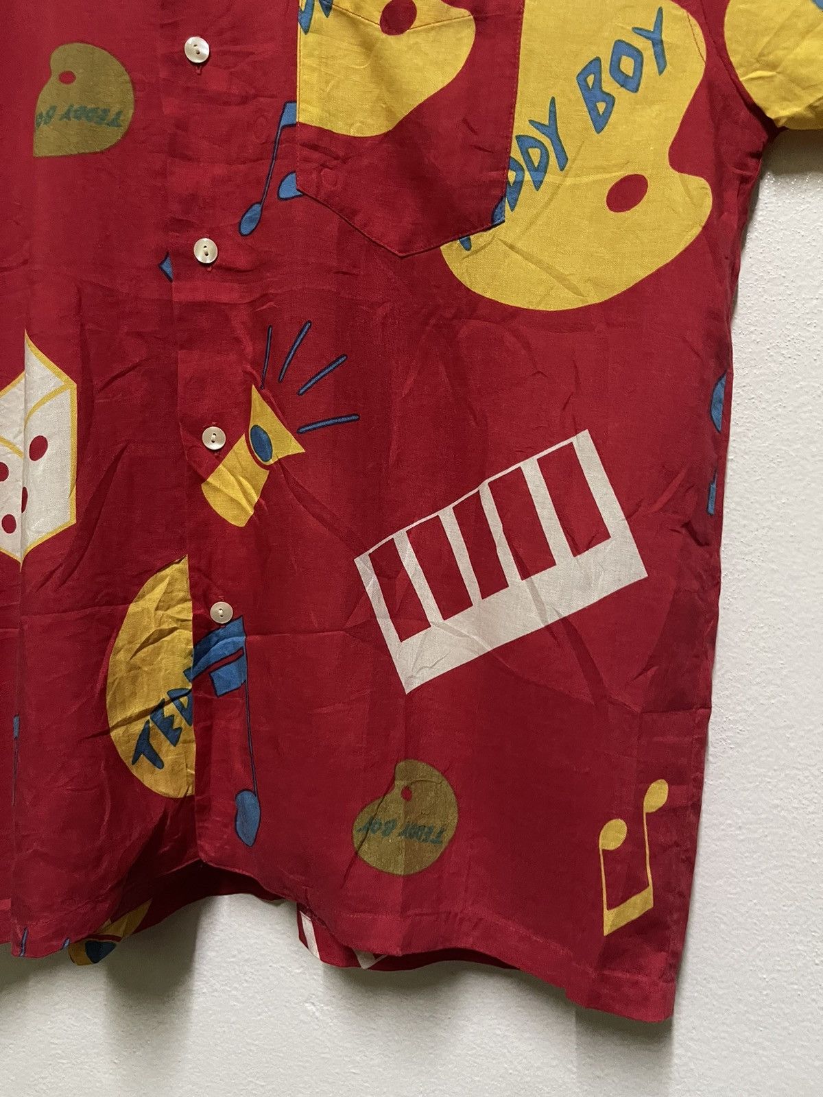 Japanese Brand × Vintage Magdalen Homme Rare Printed Teddy Boy Rayon Size US L / EU 52-54 / 3 - 5 Thumbnail