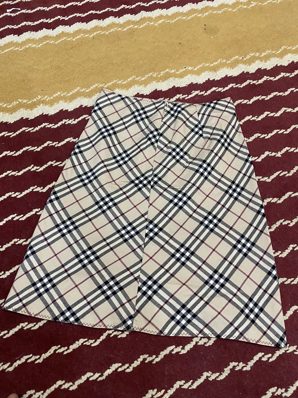 Burberry × Designer Burberry Nova Checkered stripped sexy skirt Size 27" / US 4 / IT 40 - 3 Thumbnail