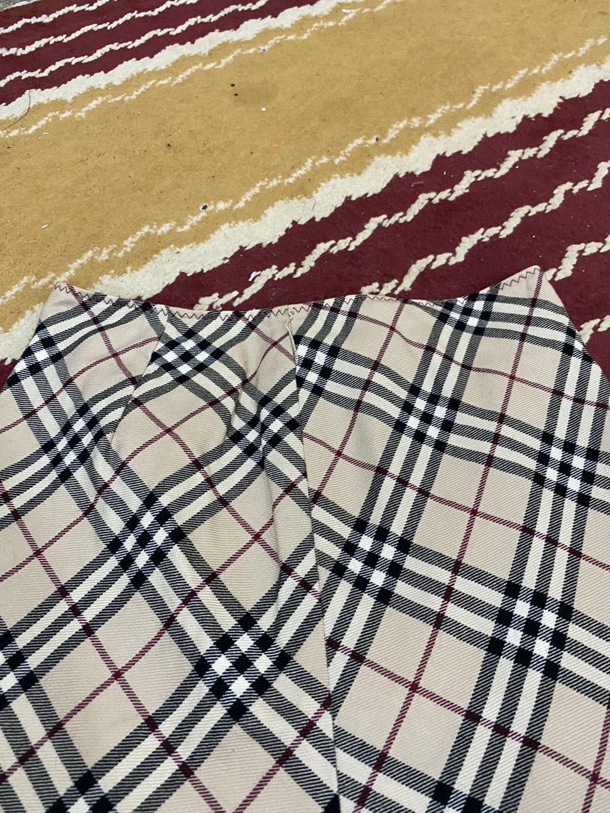 Burberry × Designer Burberry Nova Checkered stripped sexy skirt Size 27" / US 4 / IT 40 - 2 Thumbnail
