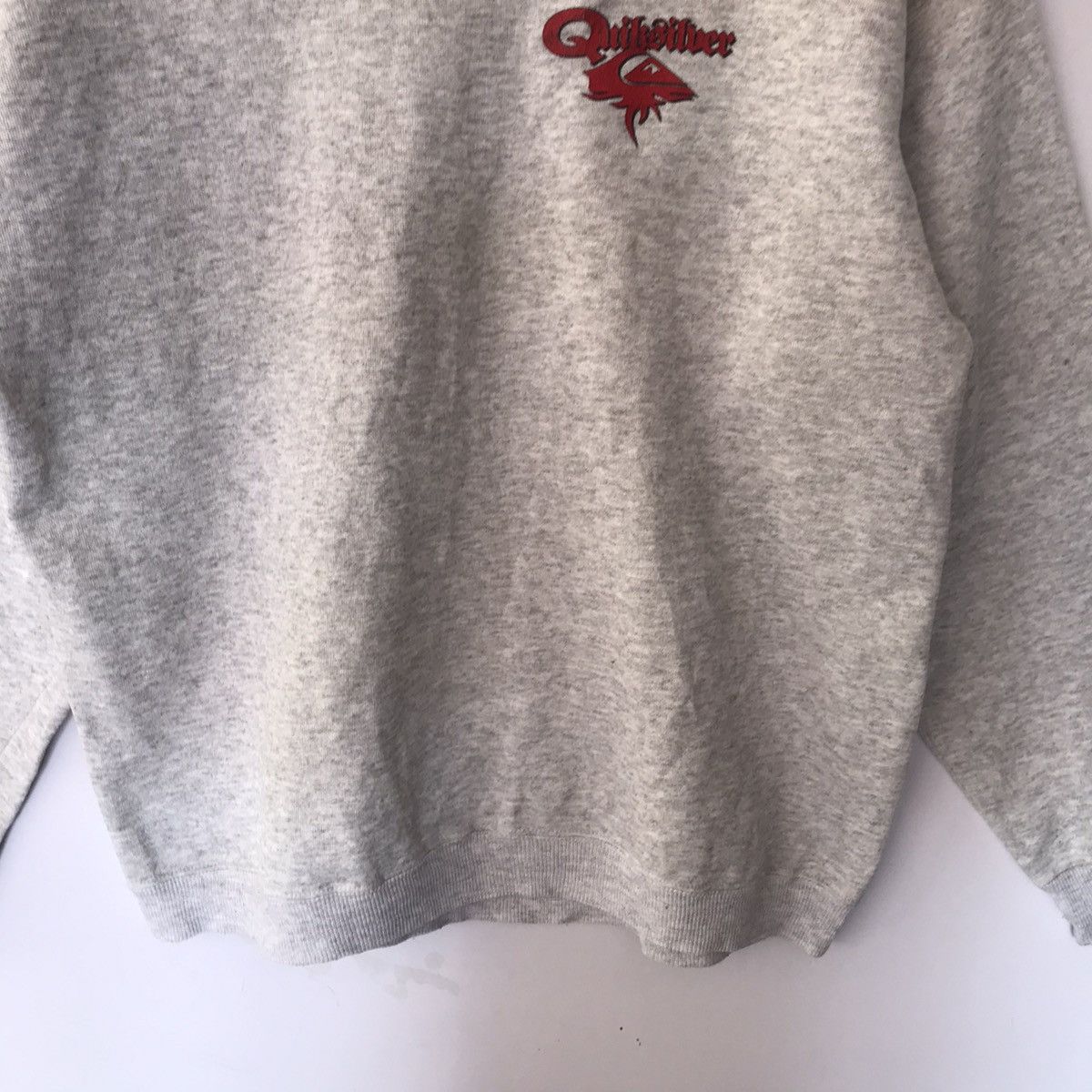 Quiksilver × Vintage 90s Quiksilver Over Logo sweatshirts Size US L / EU 52-54 / 3 - 5 Thumbnail