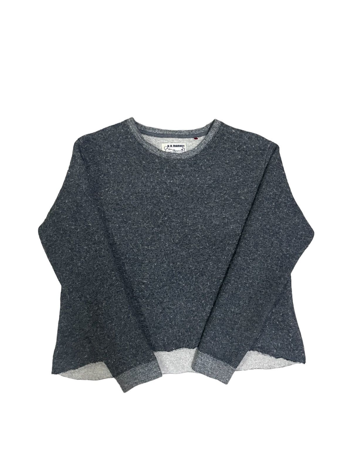 image of Blue Blue Japan x Hollywood Ranch&market Hollywood Ranch Market Mohair Sweater in Grey, Women's (Si
