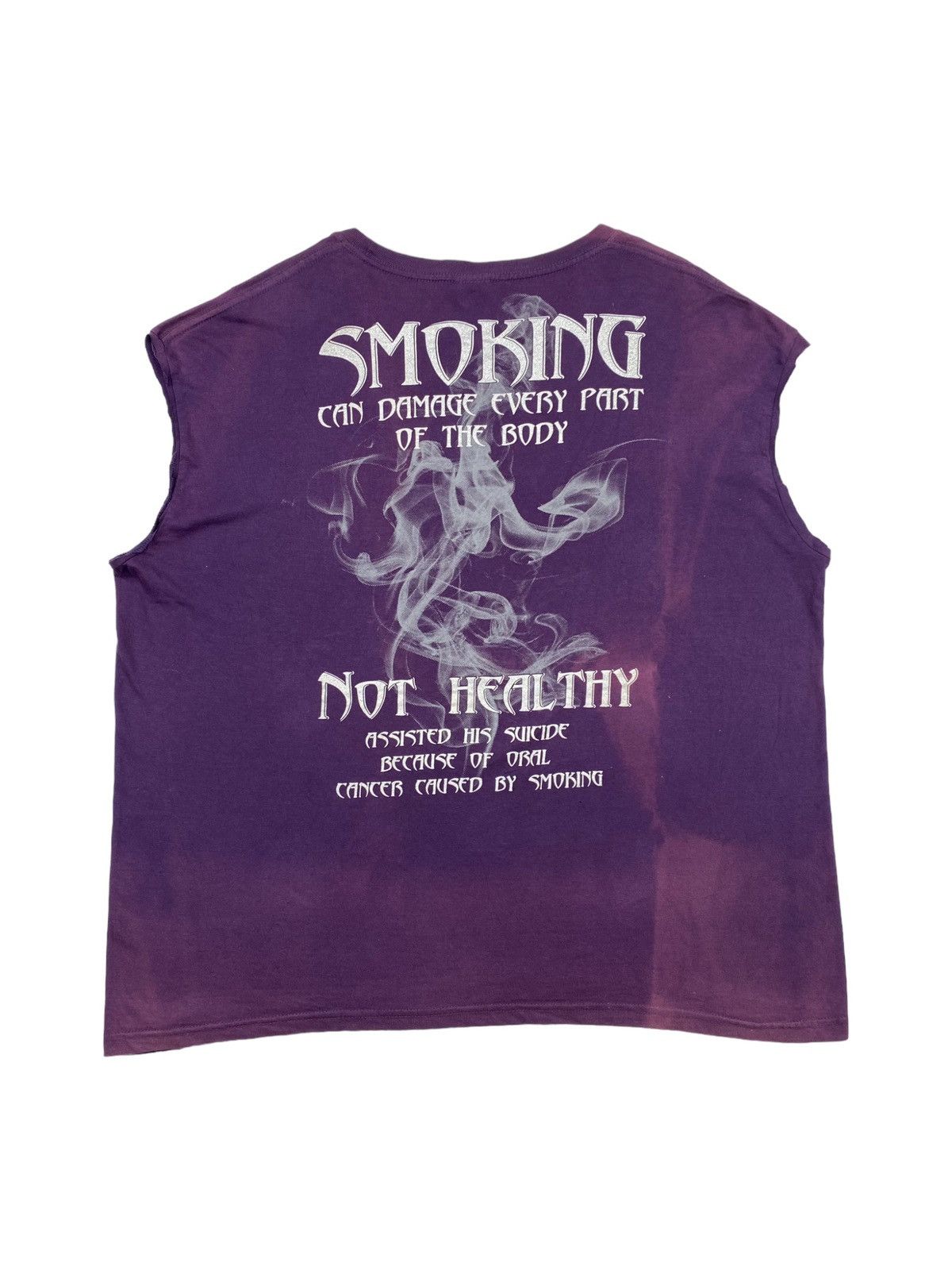 Japanese Brand × Vintage Y2K Words smoking sleeveless shirt Size US XL / EU 56 / 4 - 1 Thumbnail
