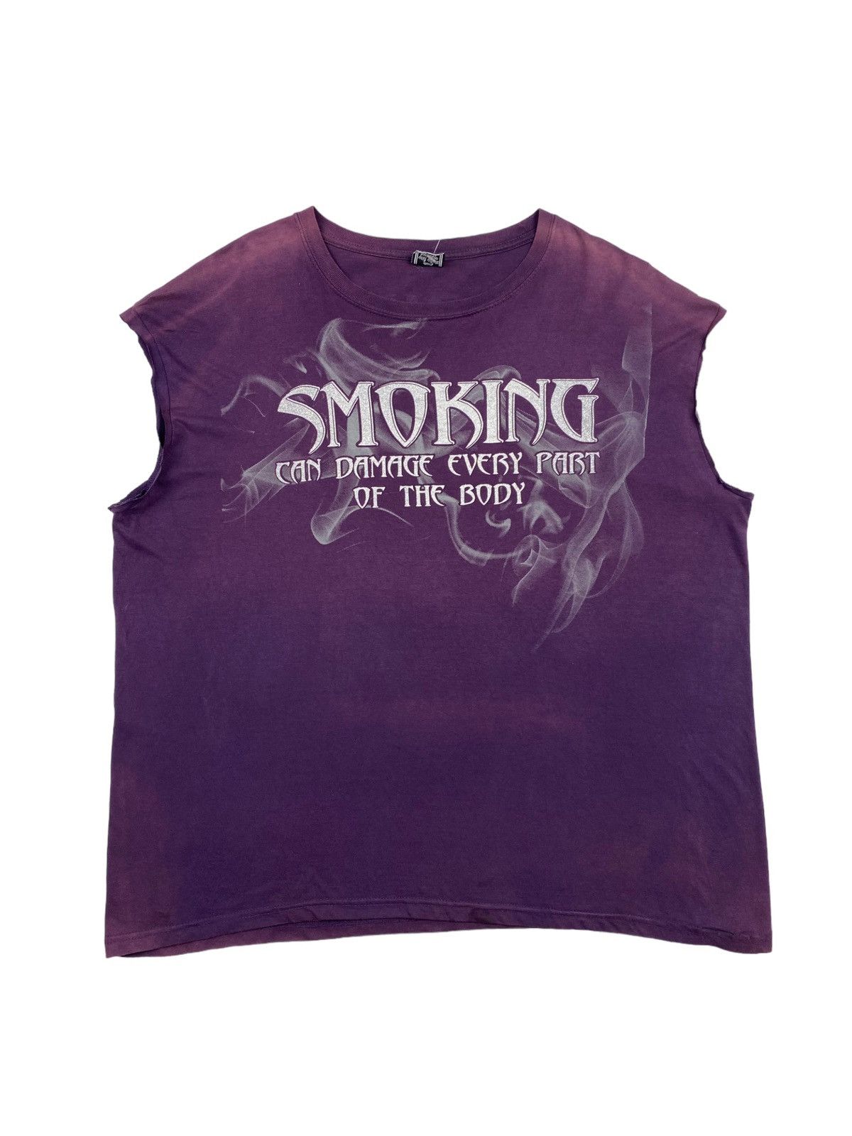 Japanese Brand × Vintage Y2K Words smoking sleeveless shirt Size US XL / EU 56 / 4 - 2 Thumbnail