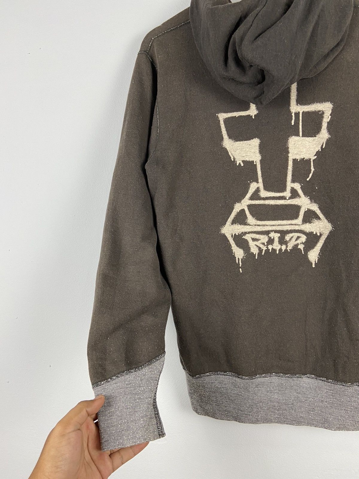Hysteric Glamour × Japanese Brand Very Rare🔥🔥 Hysteric Glamour “RIP” Graphic Pull Over Hoodie Size US L / EU 52-54 / 3 - 2 Thumbnail