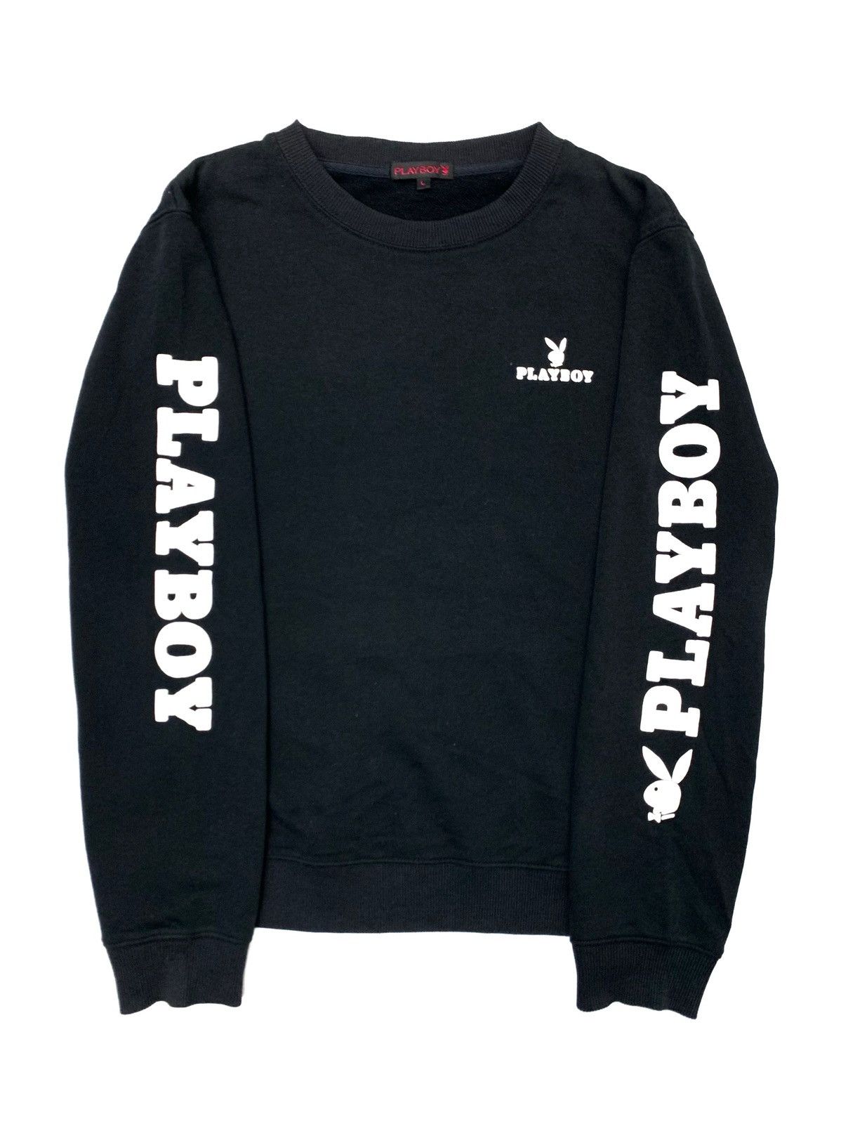 Playboy Playboy Big Logo Embroidered Crewneck Sweatshirt Size US M / EU 48-50 / 2 - 1 Thumbnail
