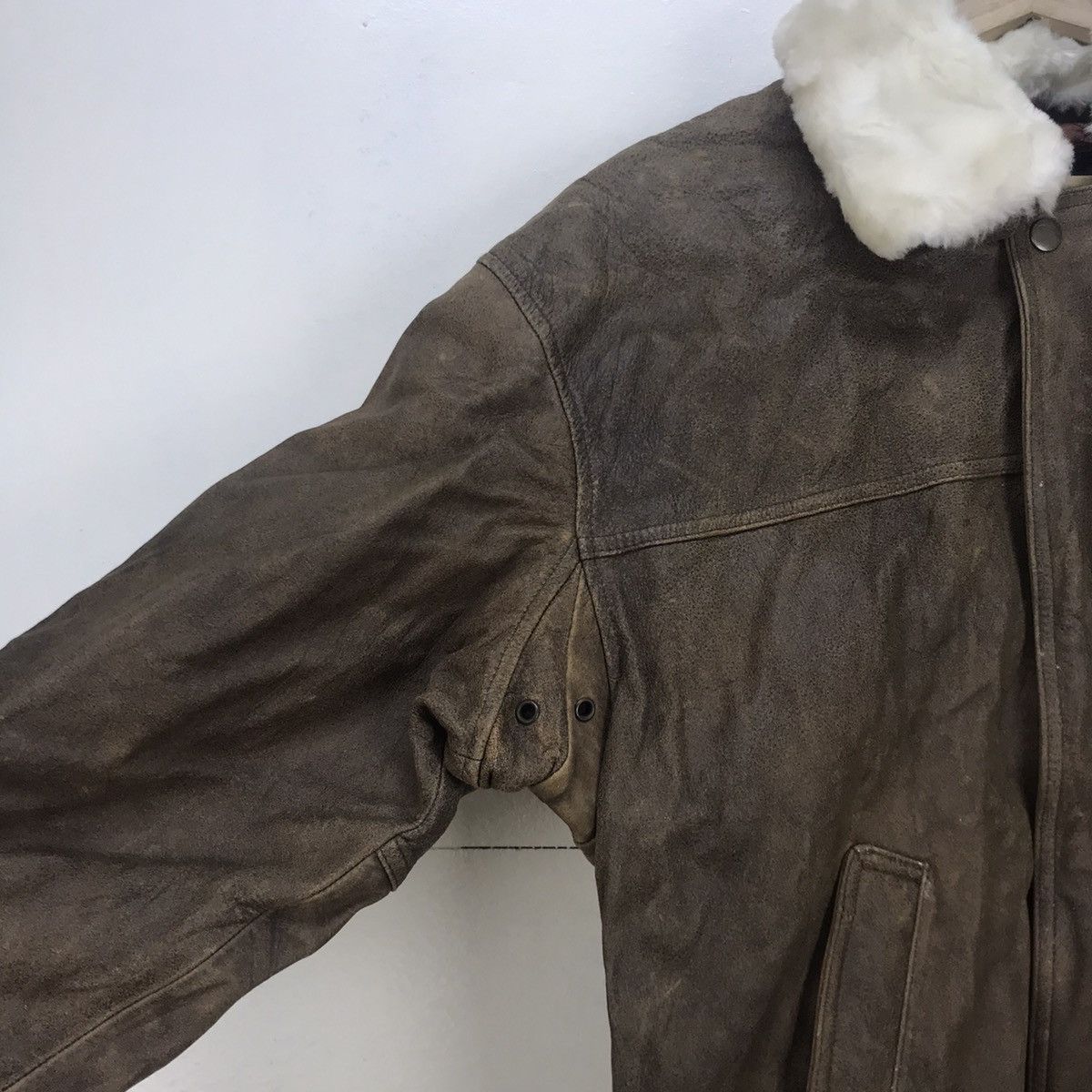 Japanese Brand Suntory Coffee Cowhide Heat Press Logo Leather Jacket Size US M / EU 48-50 / 2 - 10 Thumbnail