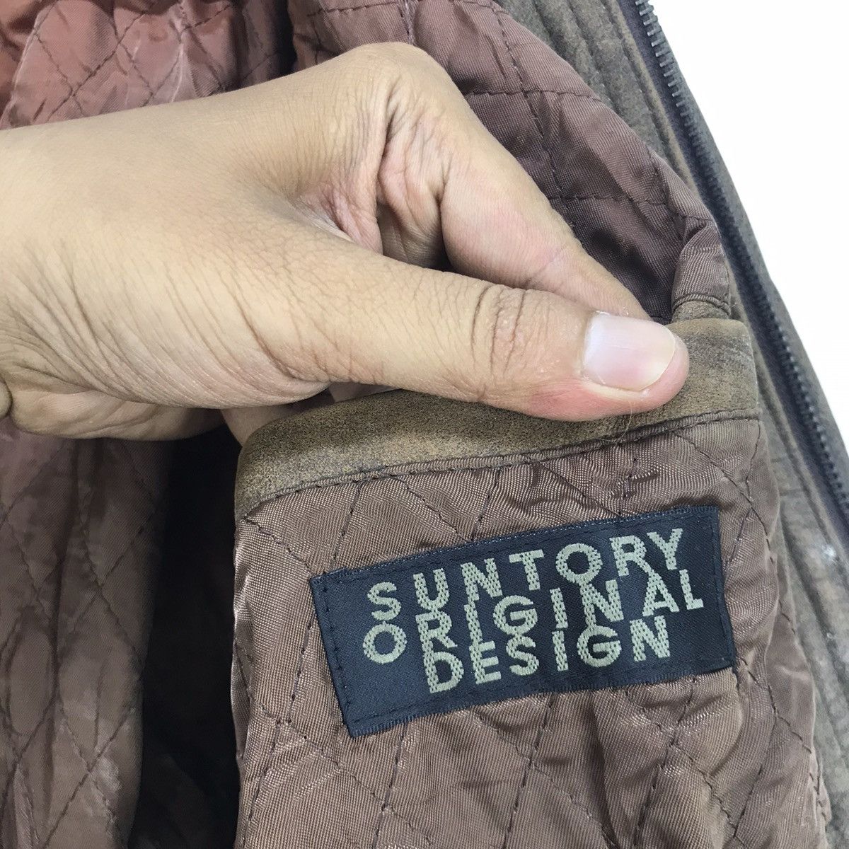 Japanese Brand Suntory Coffee Cowhide Heat Press Logo Leather Jacket Size US M / EU 48-50 / 2 - 23 Thumbnail