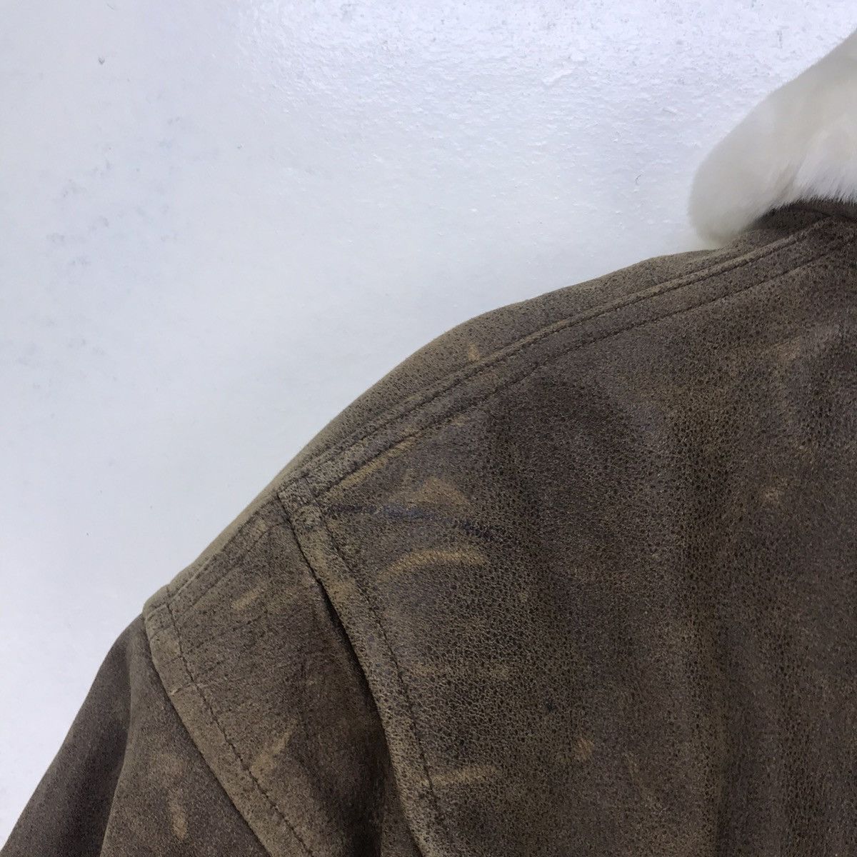 Japanese Brand Suntory Coffee Cowhide Heat Press Logo Leather Jacket Size US M / EU 48-50 / 2 - 18 Thumbnail