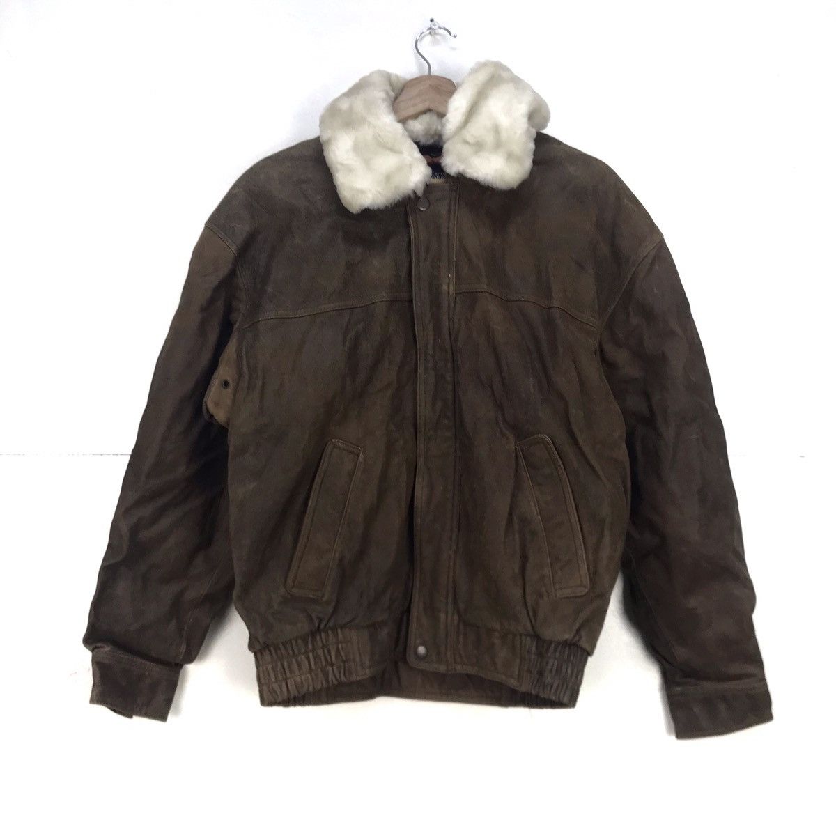 Japanese Brand Suntory Coffee Cowhide Heat Press Logo Leather Jacket Size US M / EU 48-50 / 2 - 6 Thumbnail