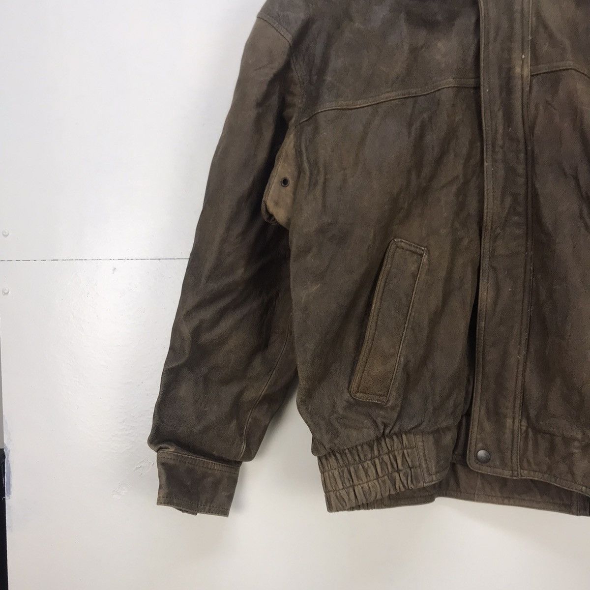 Japanese Brand Suntory Coffee Cowhide Heat Press Logo Leather Jacket Size US M / EU 48-50 / 2 - 7 Thumbnail