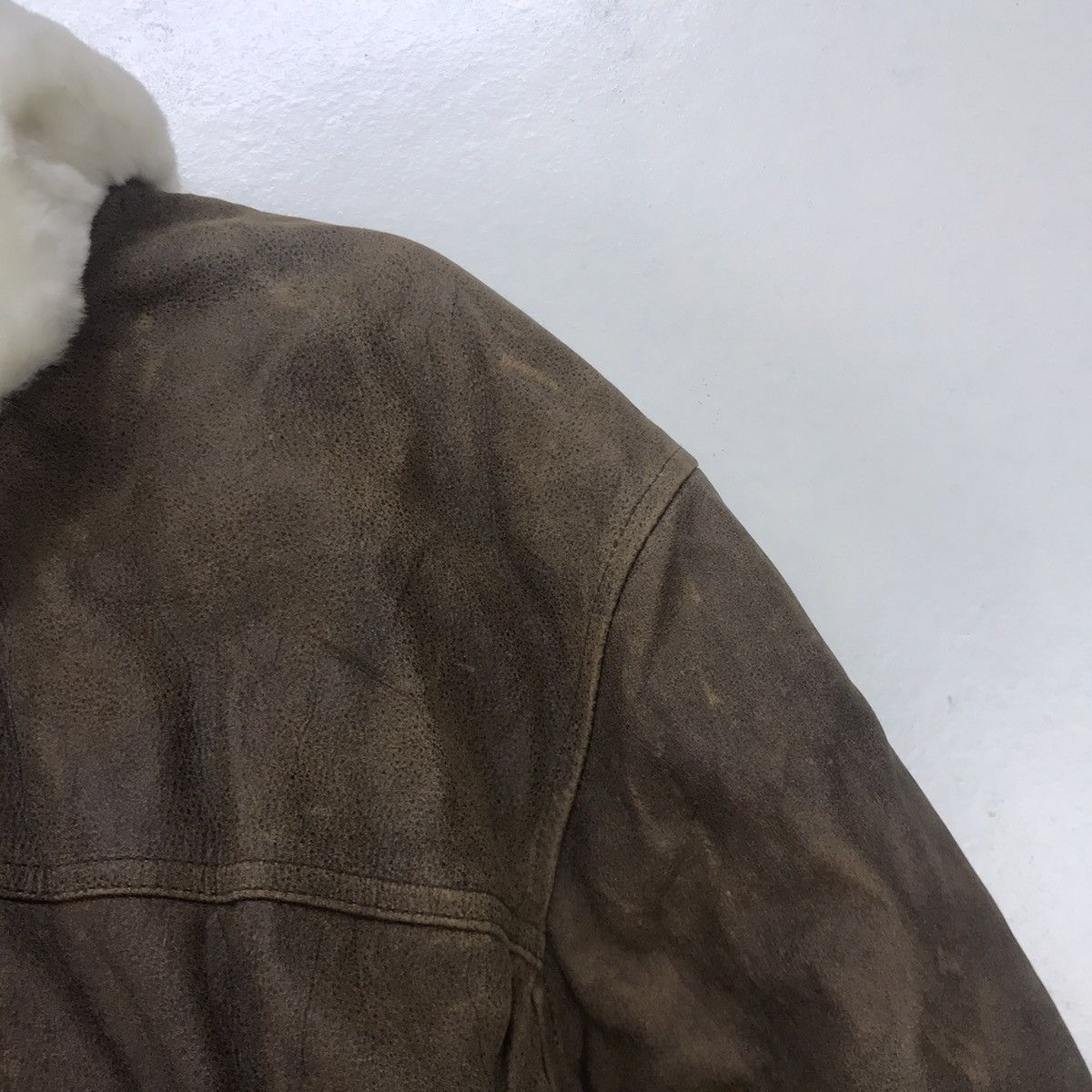 Japanese Brand Suntory Coffee Cowhide Heat Press Logo Leather Jacket Size US M / EU 48-50 / 2 - 9 Thumbnail