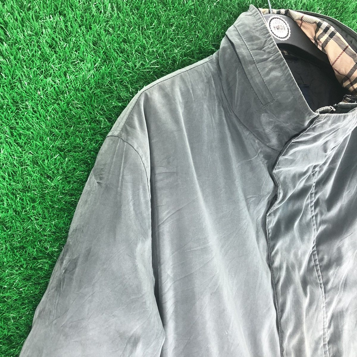 Burberry Vintage 90's Burberry London Long Jacket Nova Check Liner Size US XL / EU 56 / 4 - 2 Thumbnail