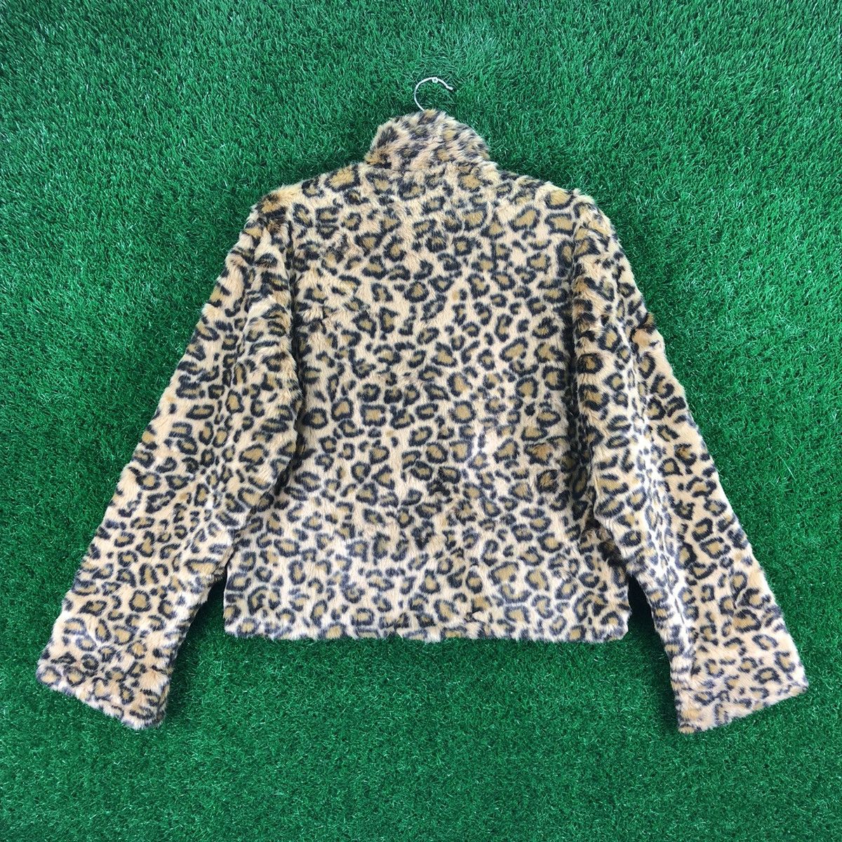 Japanese Brand Vintage 90's Leopard Faux Fur Reversible Jacket Button up Size US S / EU 44-46 / 1 - 4 Thumbnail