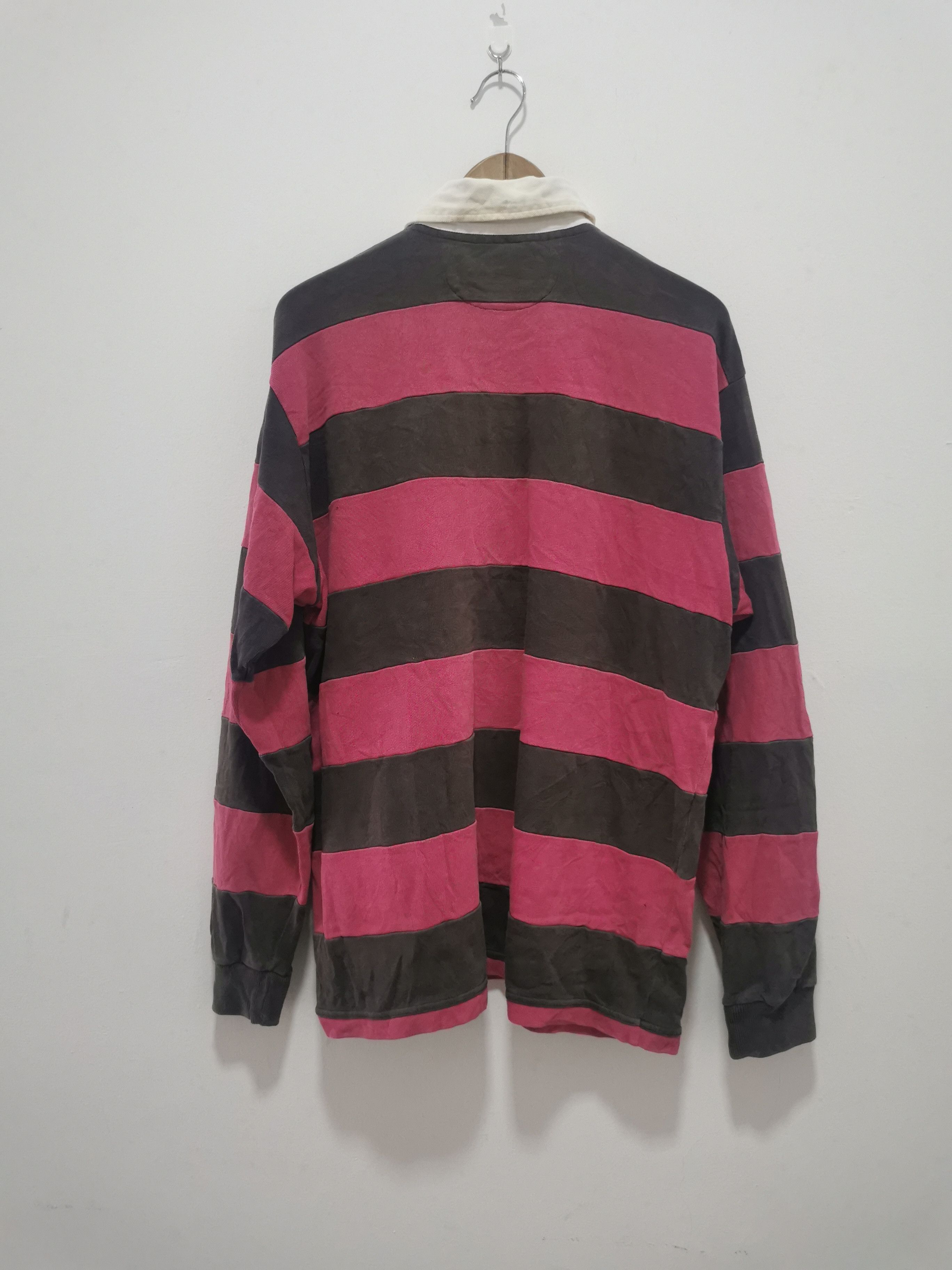 Vintage Vintage US Naval The Rugby Striped Shirt Size US XL / EU 56 / 4 - 4 Thumbnail